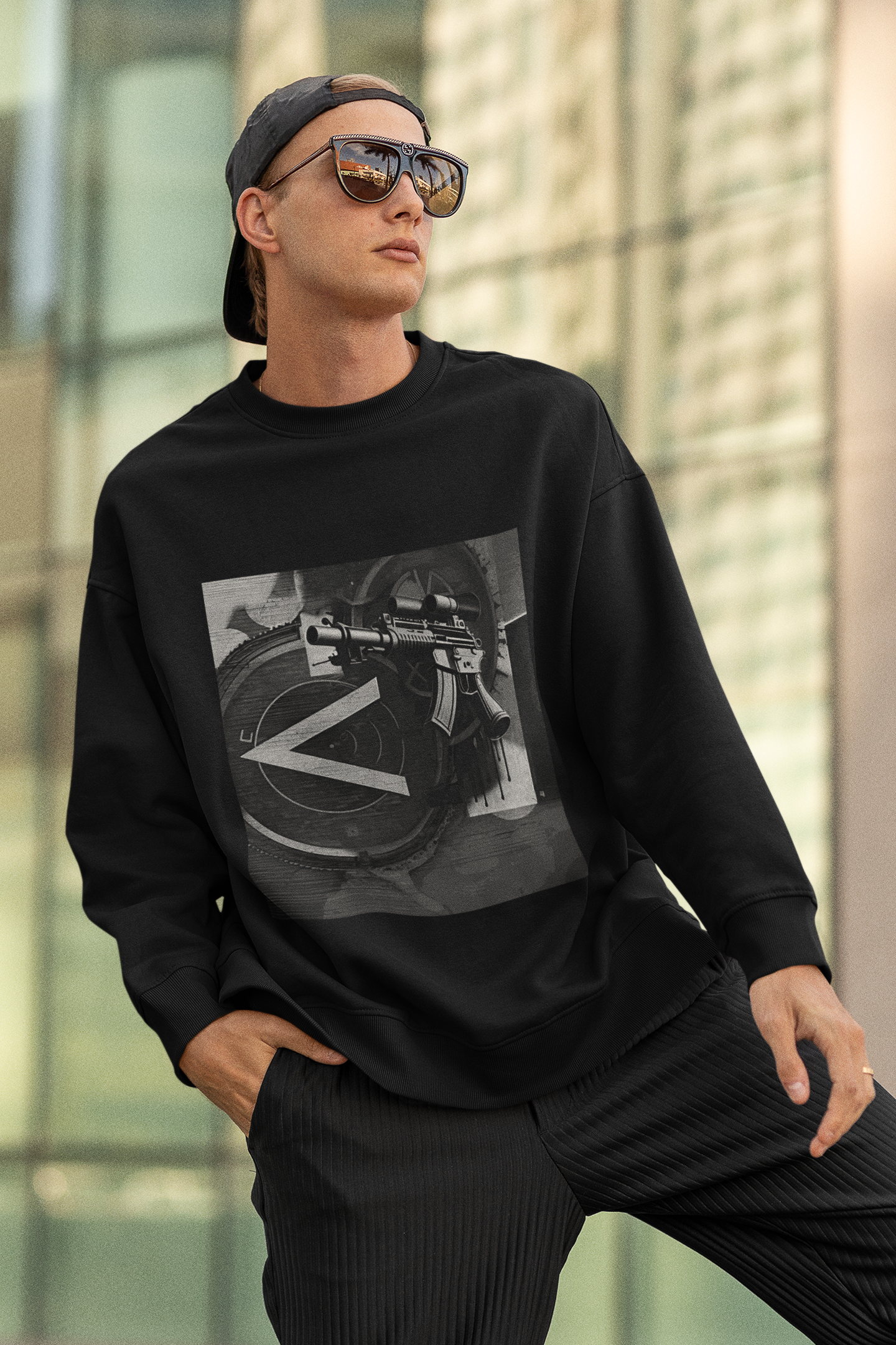 Machine Gun As Art Sweatshirt | Artists' Armory