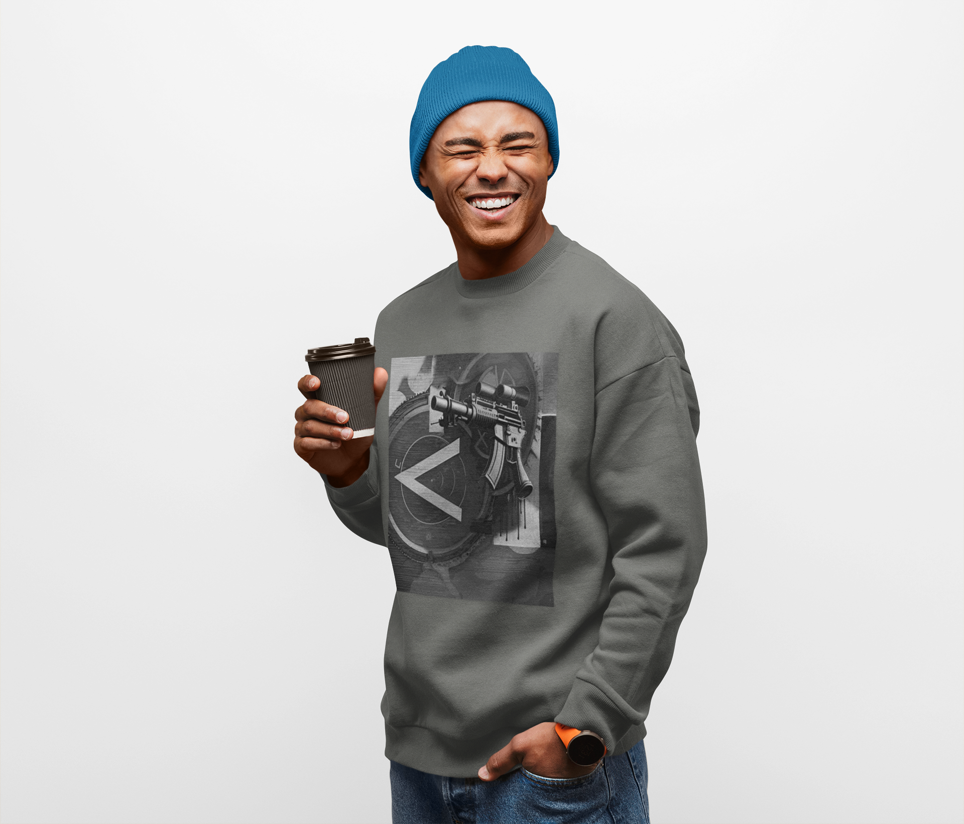 Machine Gun As Art Sweatshirt | Artists' Armory