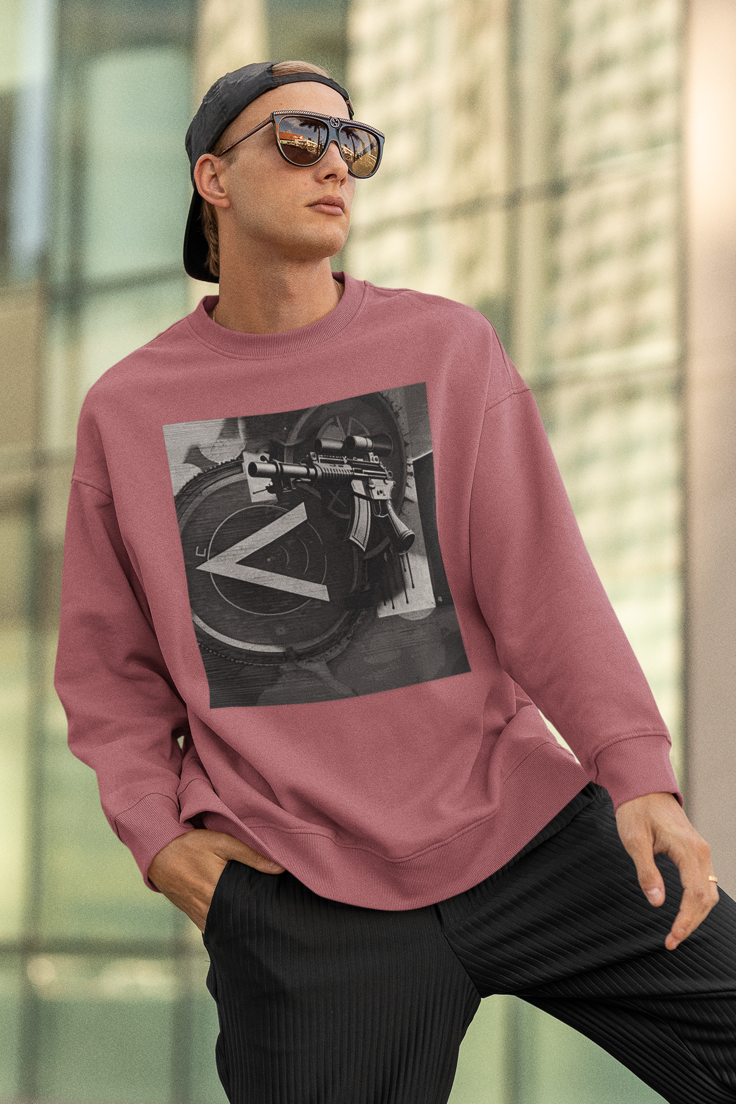Machine Gun As Art Sweatshirt | Artists' Armory