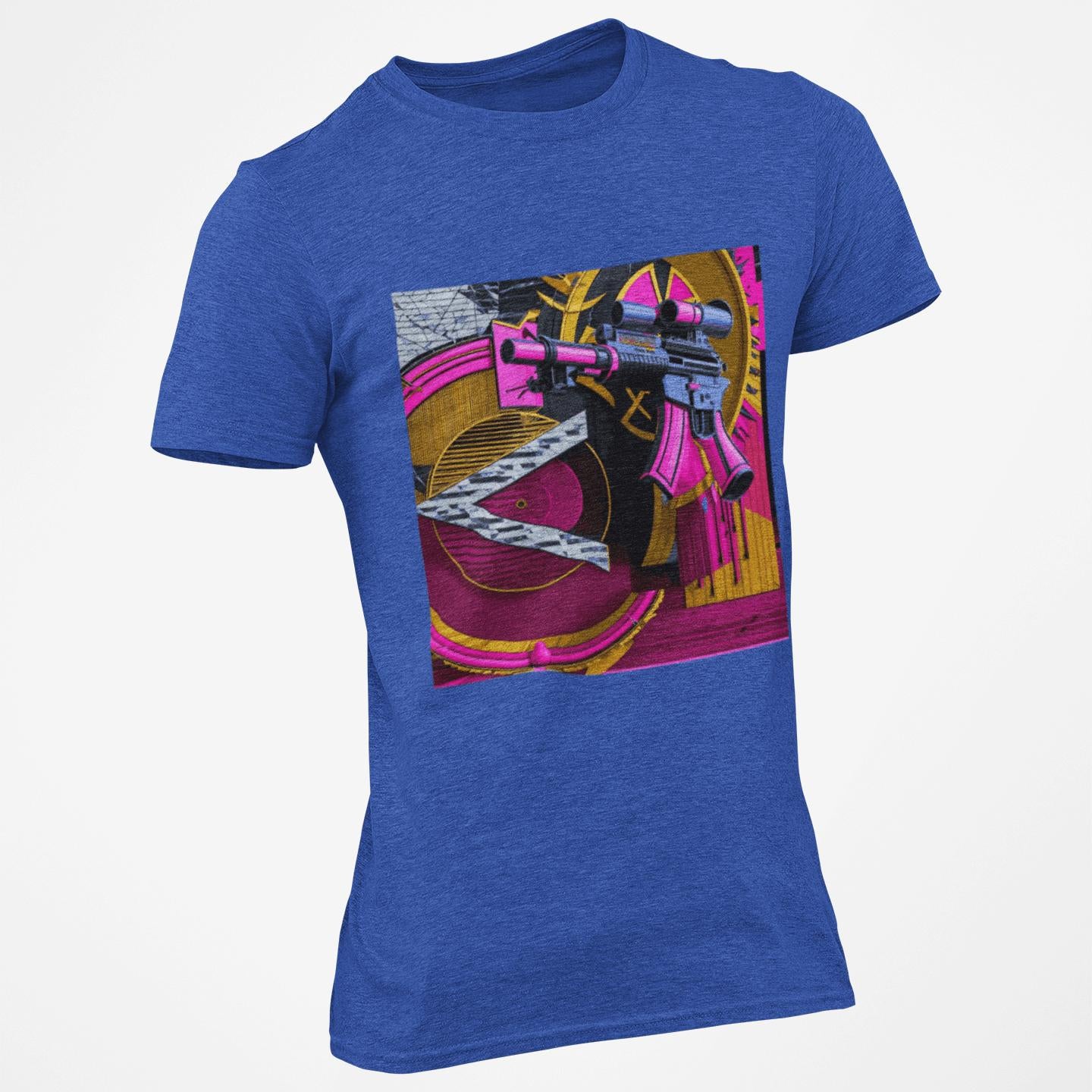 Machine Gun As Art T-Shirt in Pink | Artists’ Armory