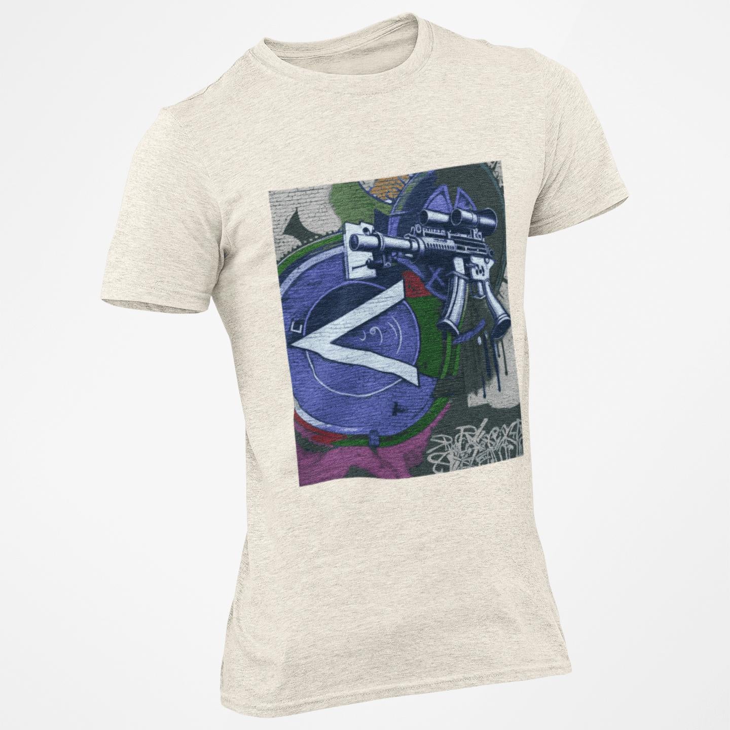 Machine Gun Expressionism Tee – Blue | Artists’ Armory