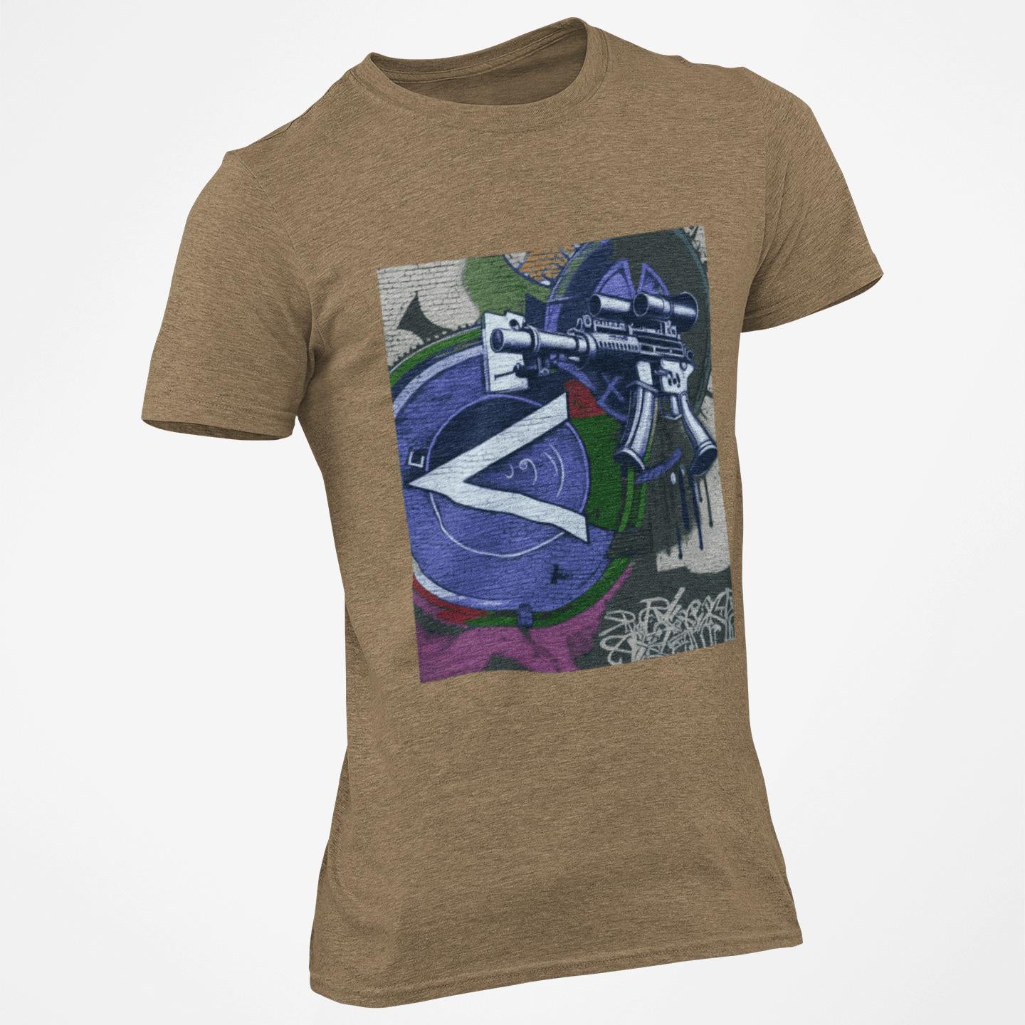 Machine Gun Expressionism Tee – Blue | Artists’ Armory