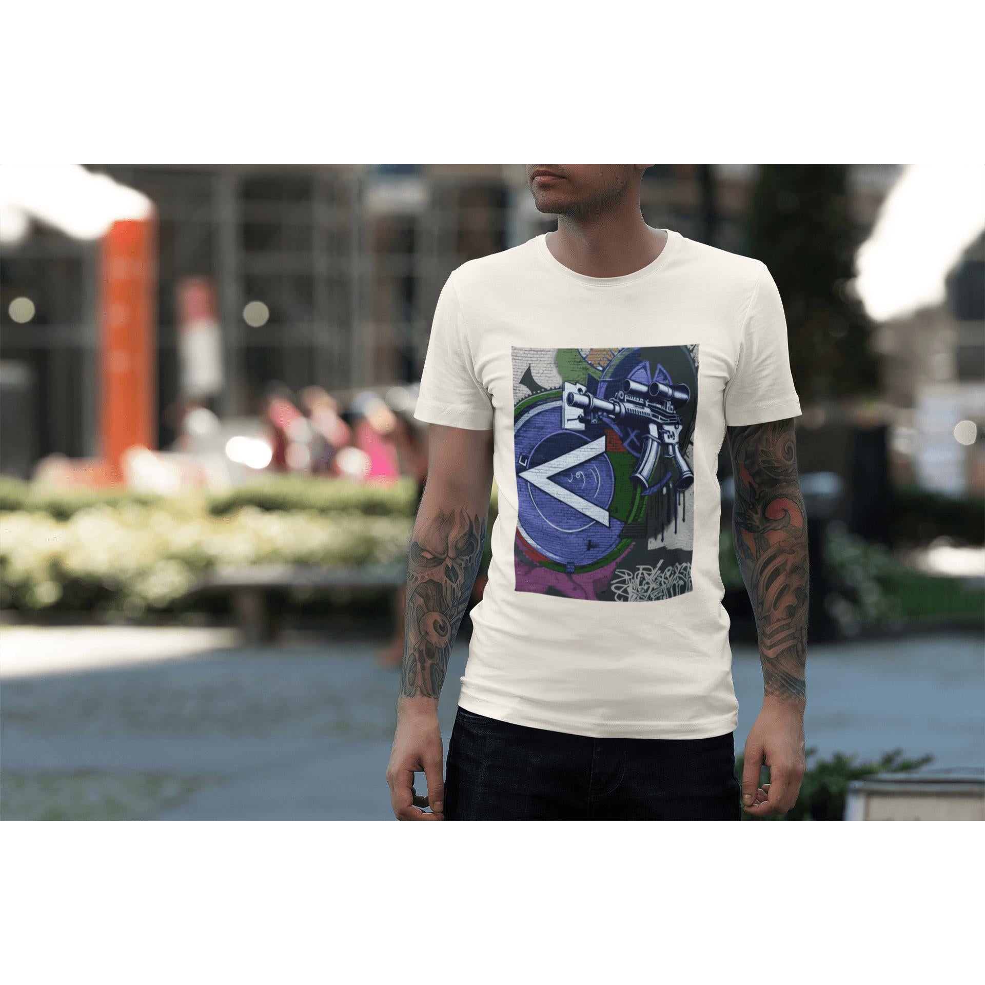 Machine Gun Expressionism Tee – Blue | Artists’ Armory