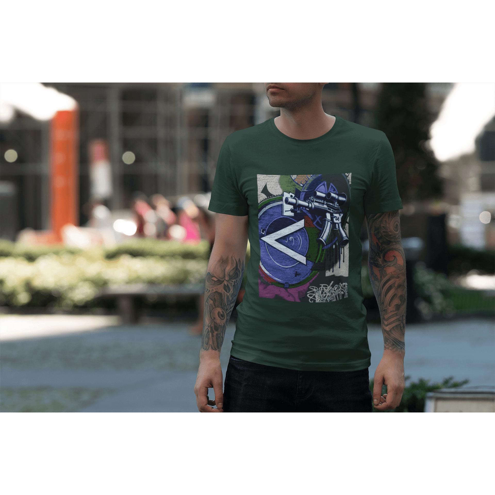 Machine Gun Expressionism Tee – Blue | Artists’ Armory