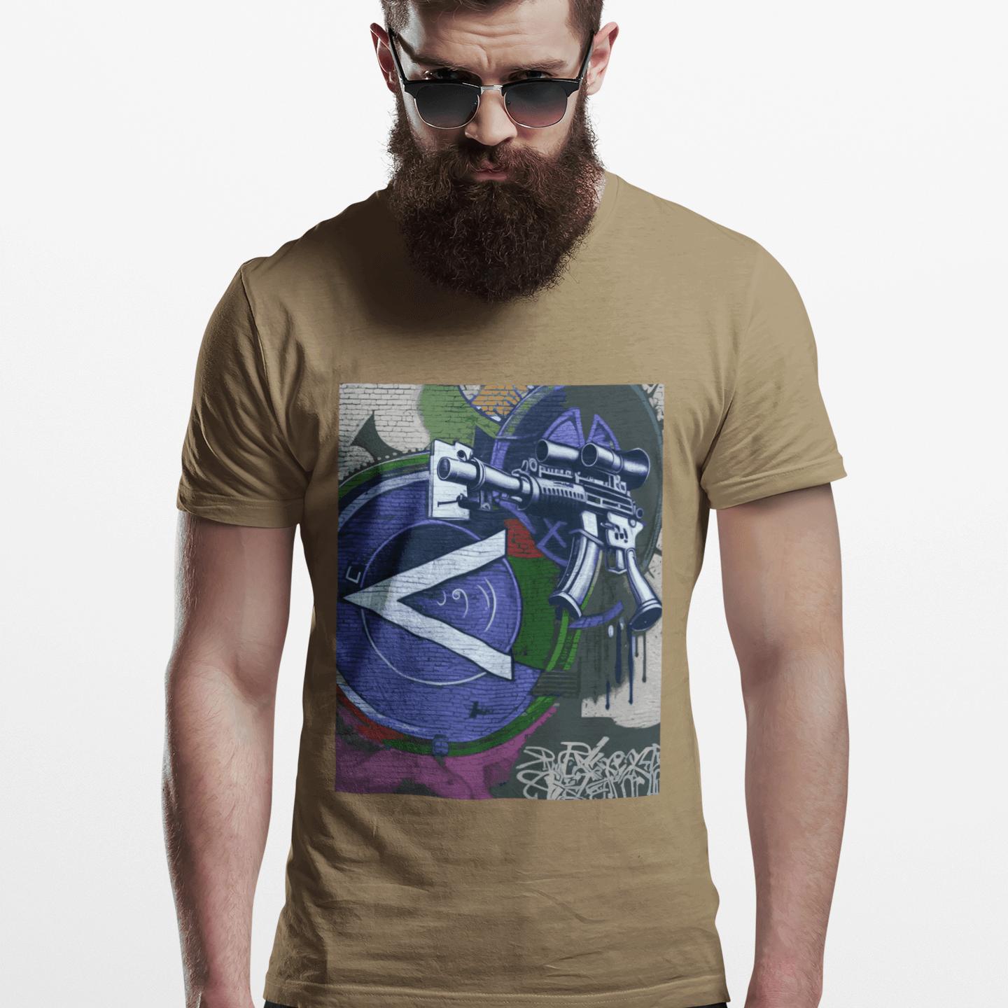 Machine Gun Expressionism Tee – Blue | Artists’ Armory