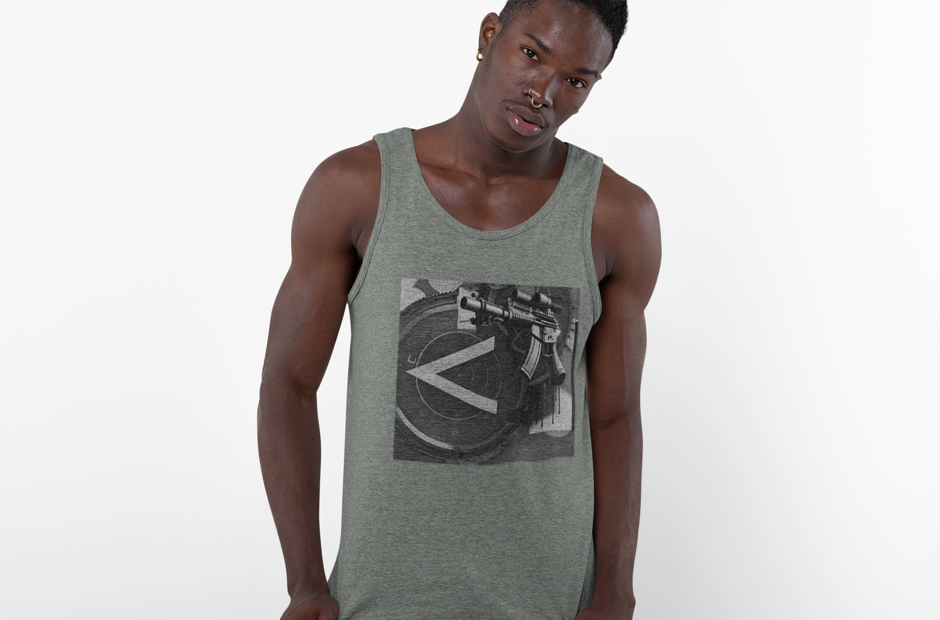 Machine Gun as Art Tank Top | Artists' Armory
