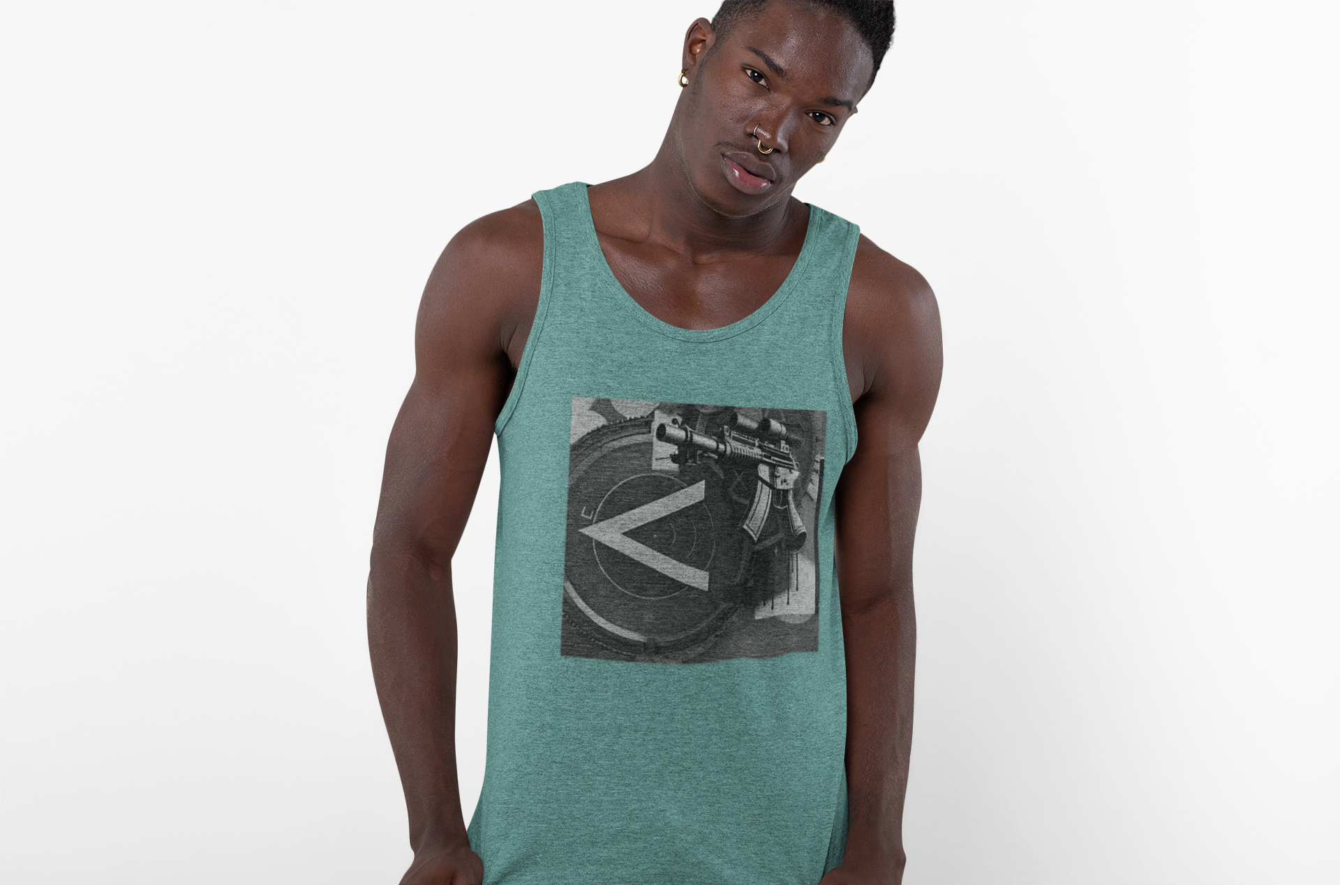 Machine Gun as Art Tank Top | Artists' Armory