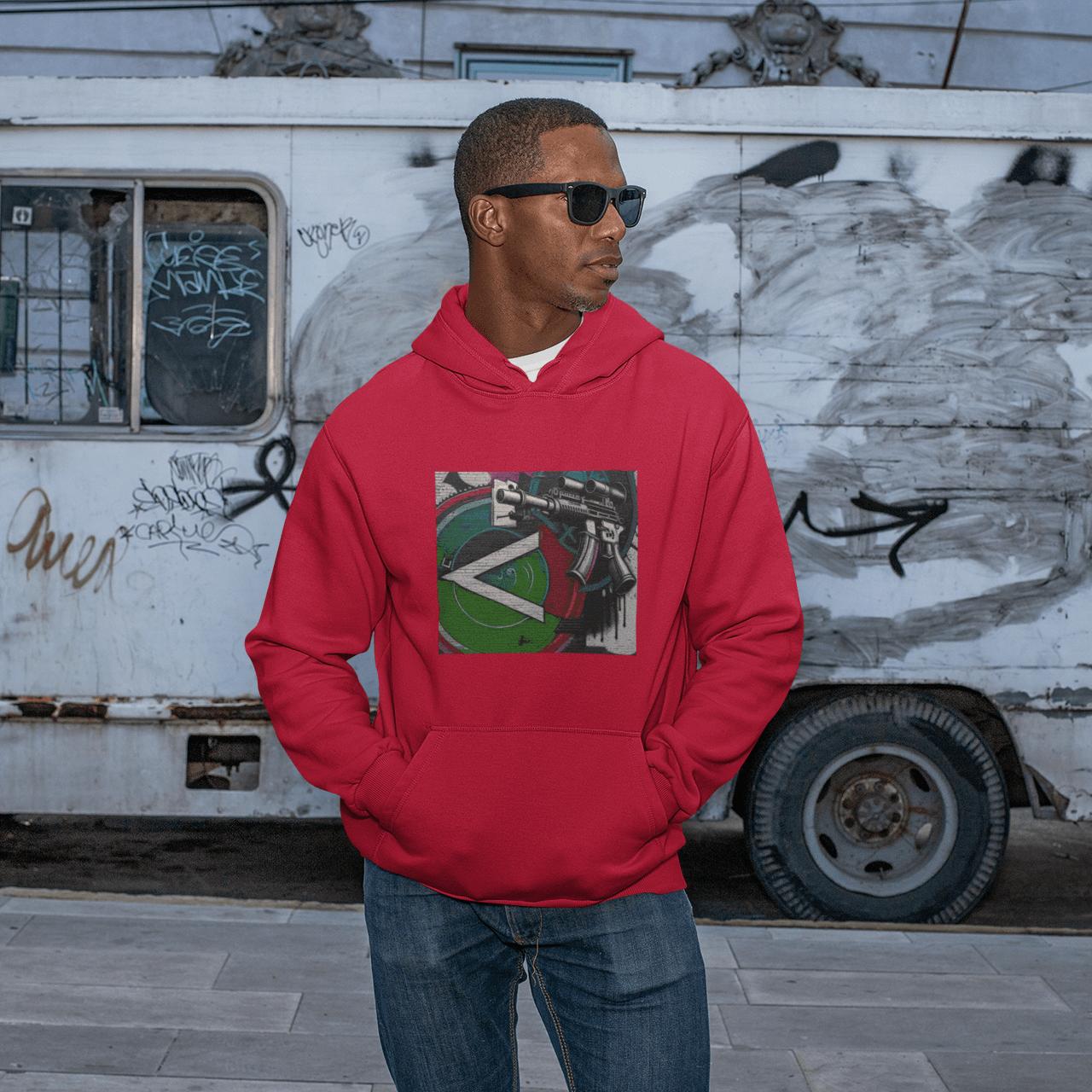 Military Green Machine Gun as Art Hoodie | Artists' Armory