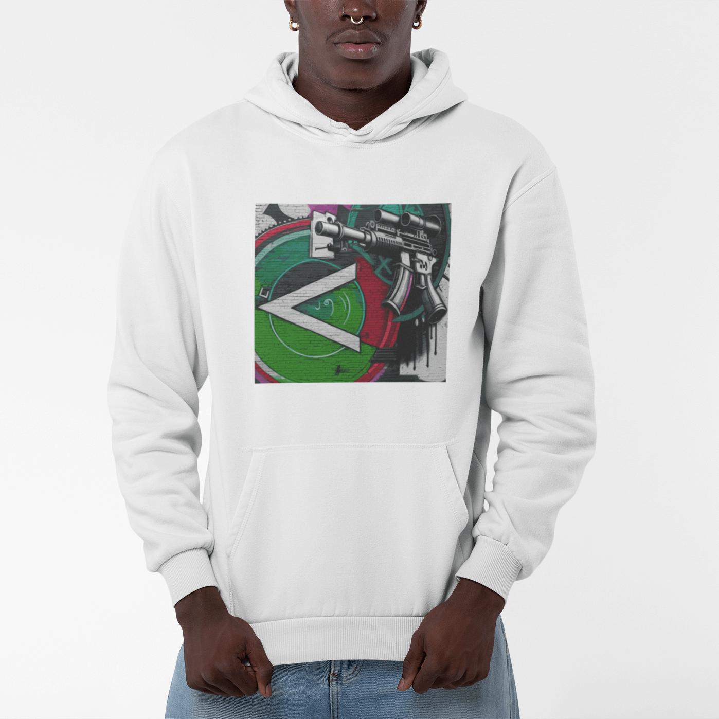Military Green Machine Gun as Art Hoodie | Artists' Armory