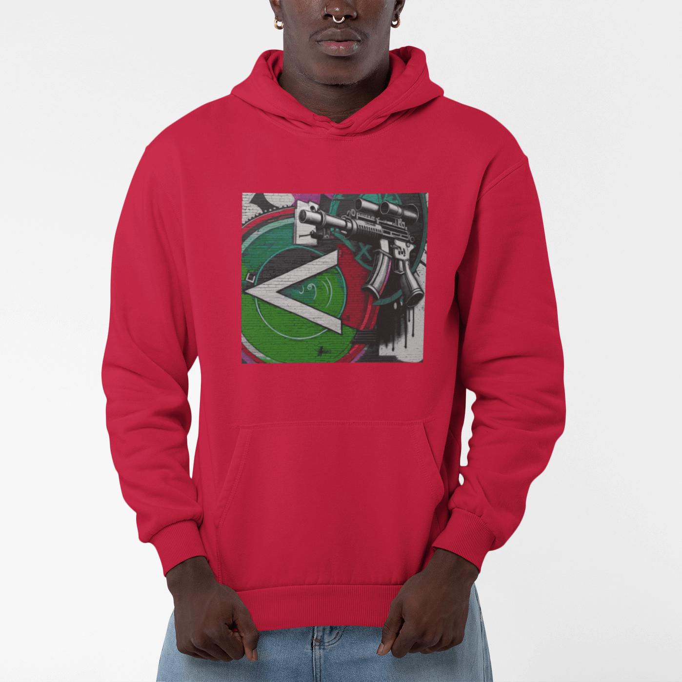 Military Green Machine Gun as Art Hoodie | Artists' Armory