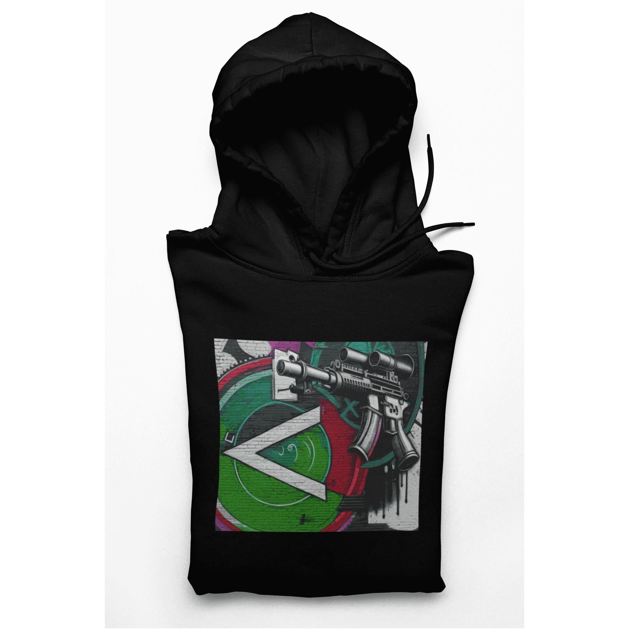 Military Green Machine Gun as Art Hoodie | Artists' Armory