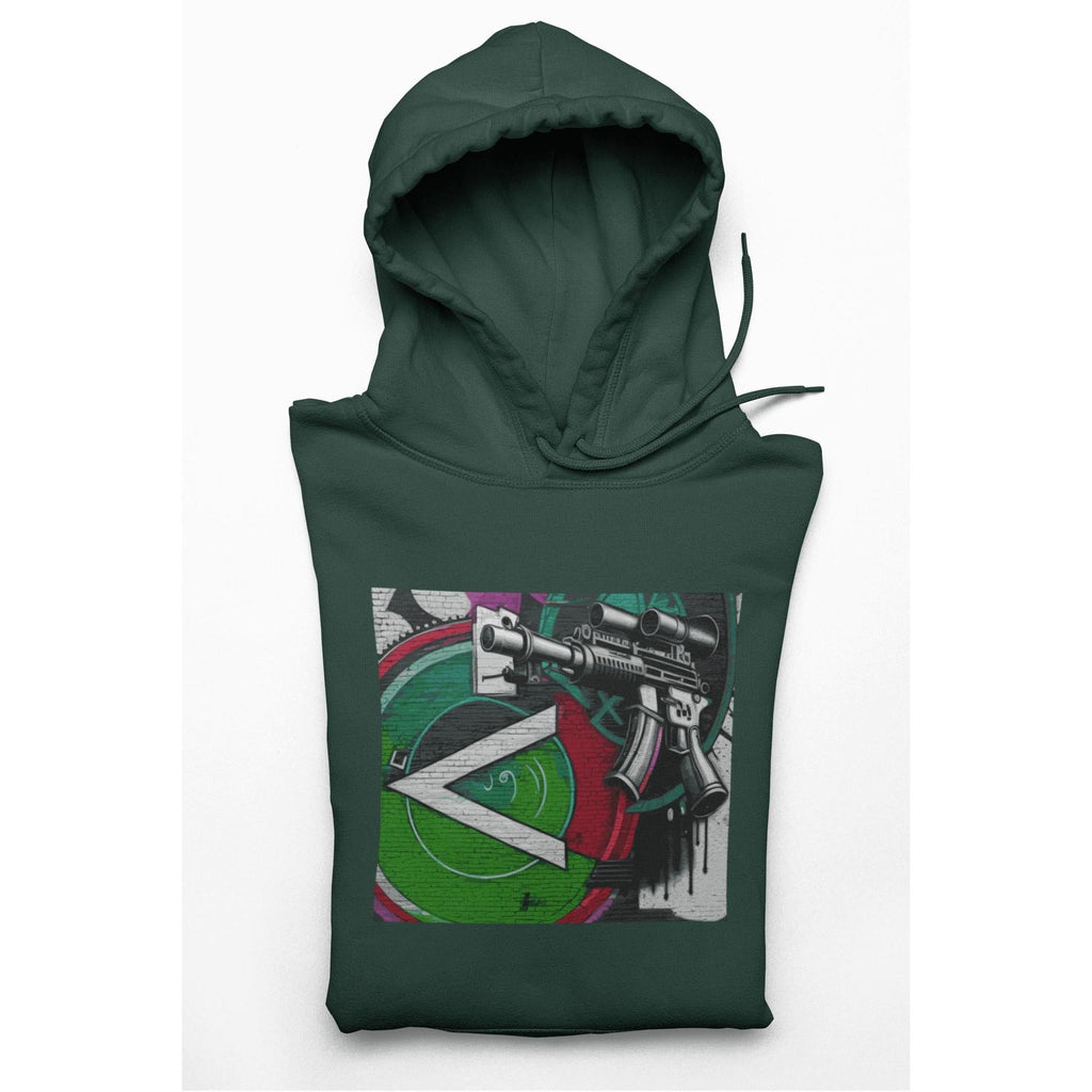 Military Green Machine Gun as Art Hoodie | Artists' Armory