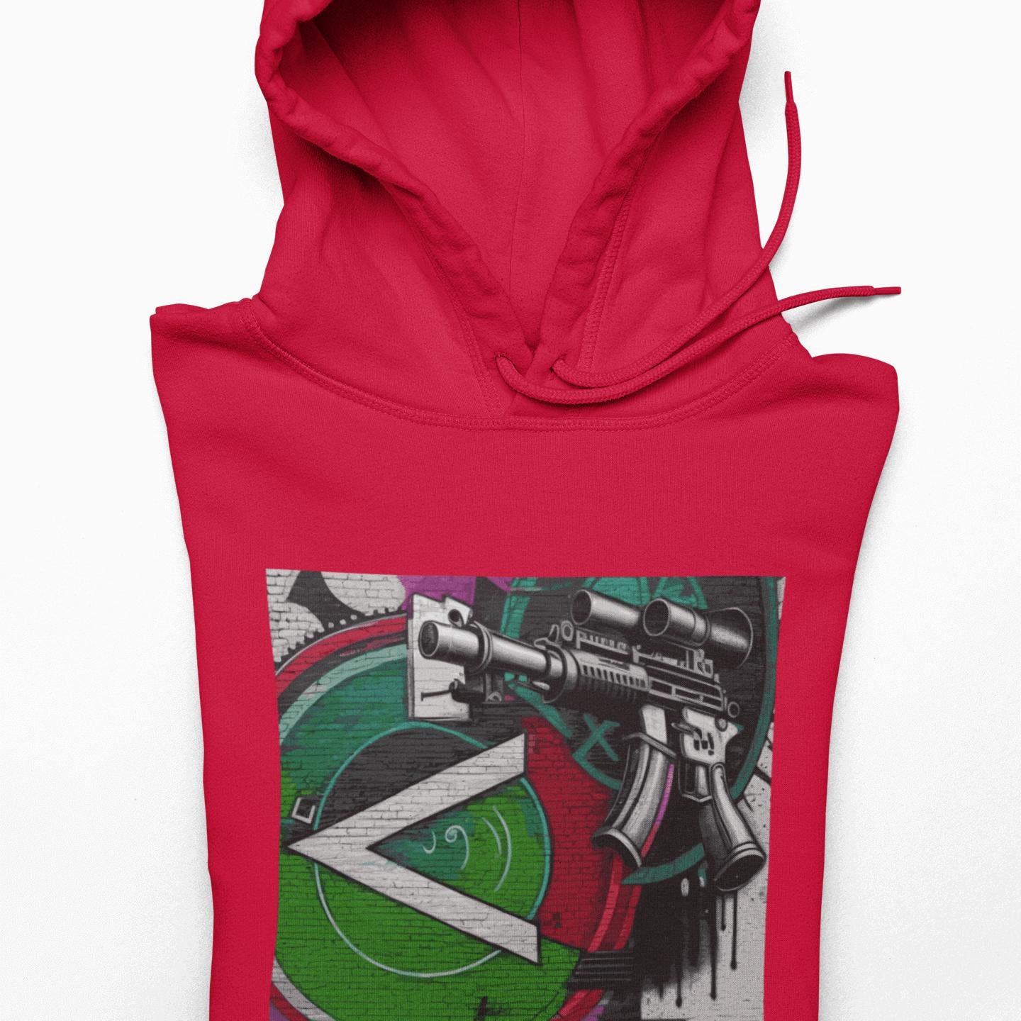 Military Green Machine Gun as Art Hoodie | Artists' Armory