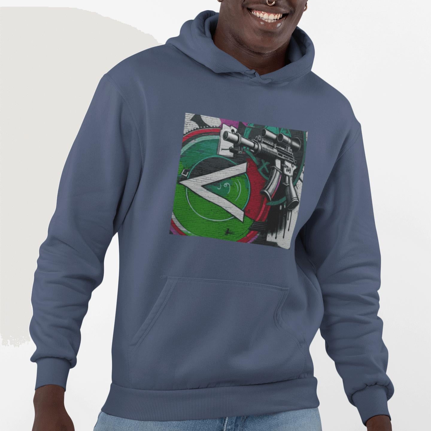 Military Green Machine Gun as Art Hoodie | Artists' Armory