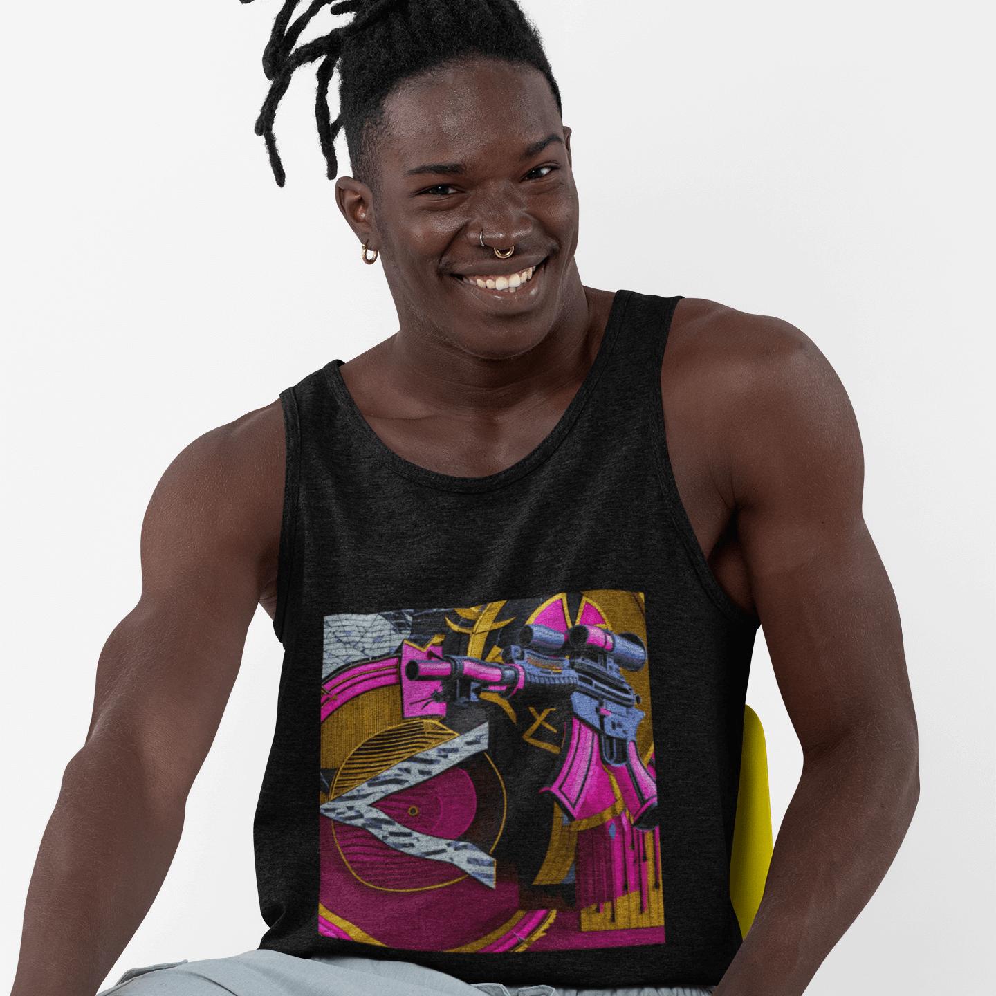 Pink Gun Stencil Tank | Artists’ Armory