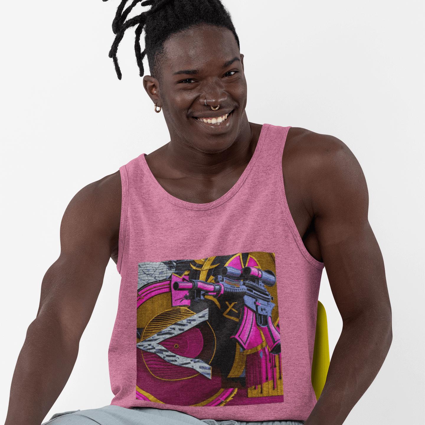 Pink Gun Stencil Tank | Artists’ Armory