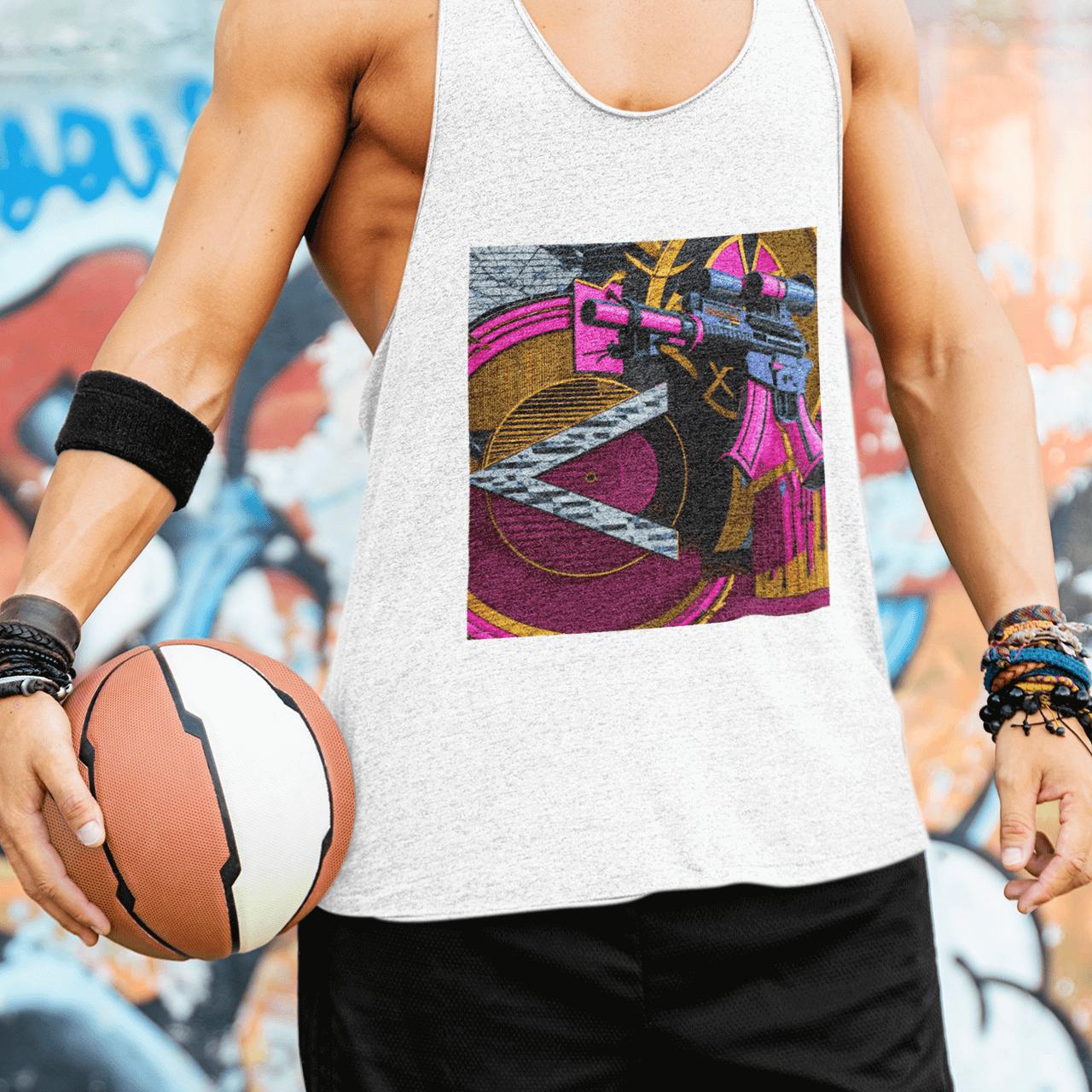Pink Gun Stencil Tank | Artists’ Armory