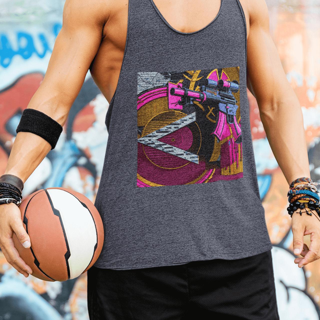 Pink Gun Stencil Tank | Artists’ Armory