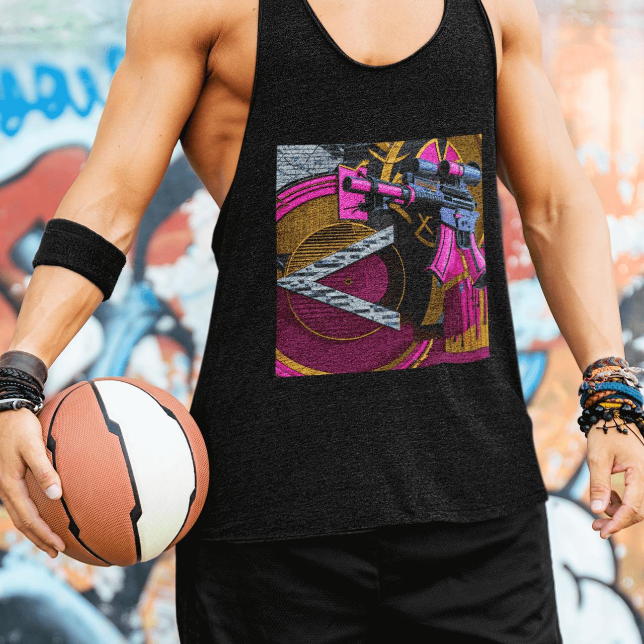 Pink Gun Stencil Tank | Artists’ Armory
