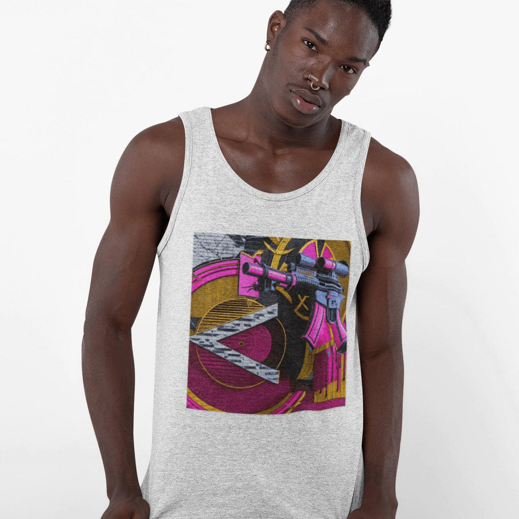 Pink Gun Stencil Tank | Artists’ Armory