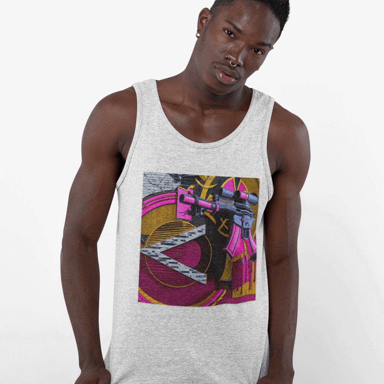 Pink Gun Stencil Tank | Artists’ Armory