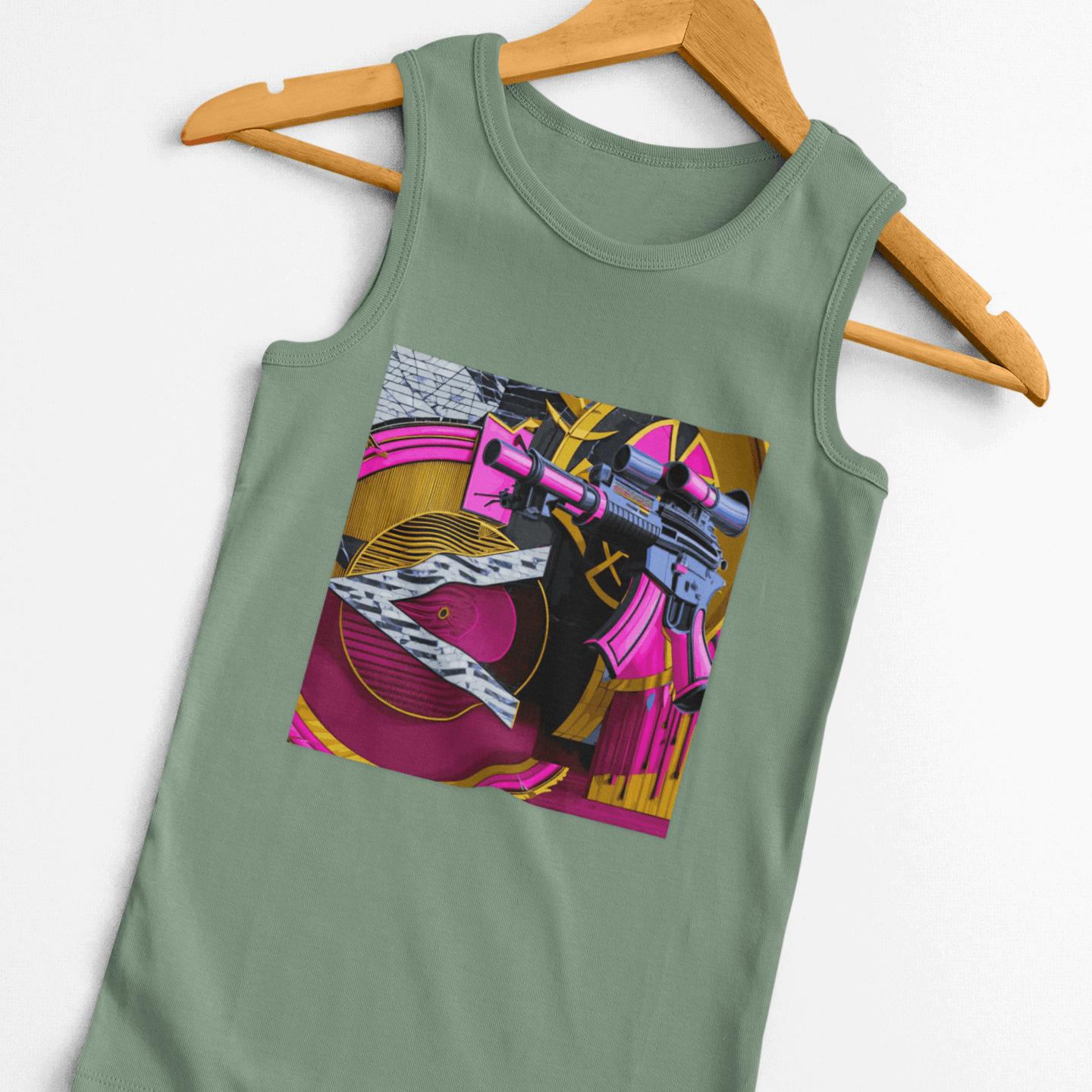 Pink Gun Stencil Tank | Artists’ Armory