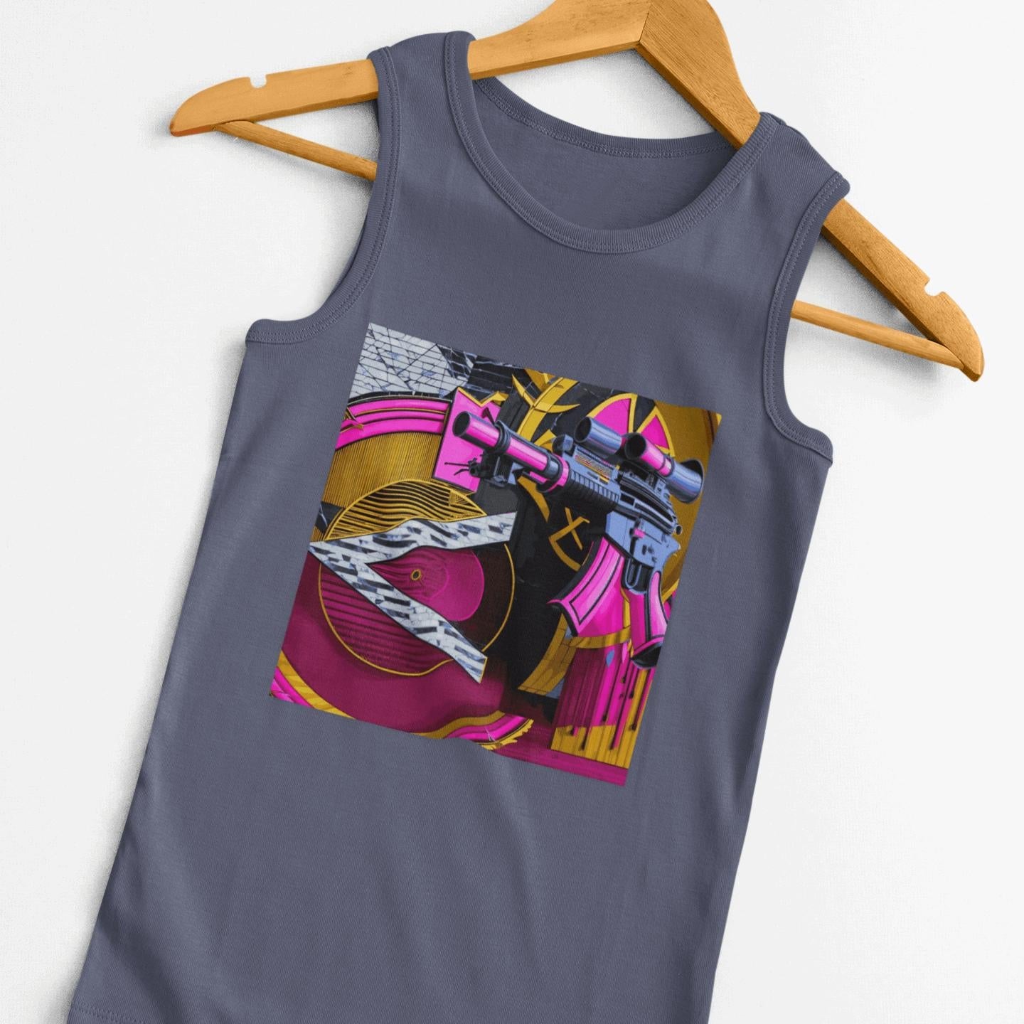 Pink Gun Stencil Tank | Artists’ Armory