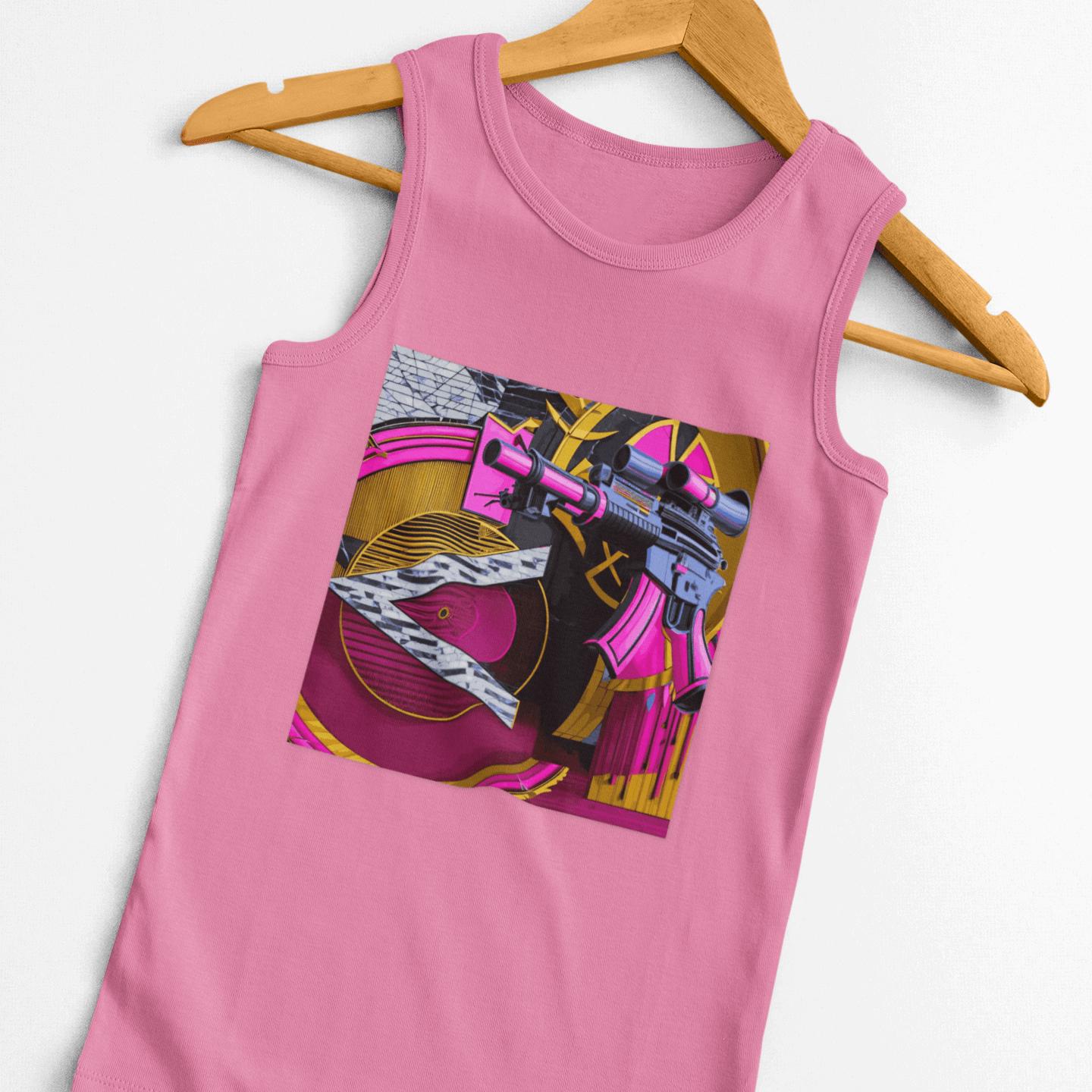 Pink Gun Stencil Tank | Artists’ Armory