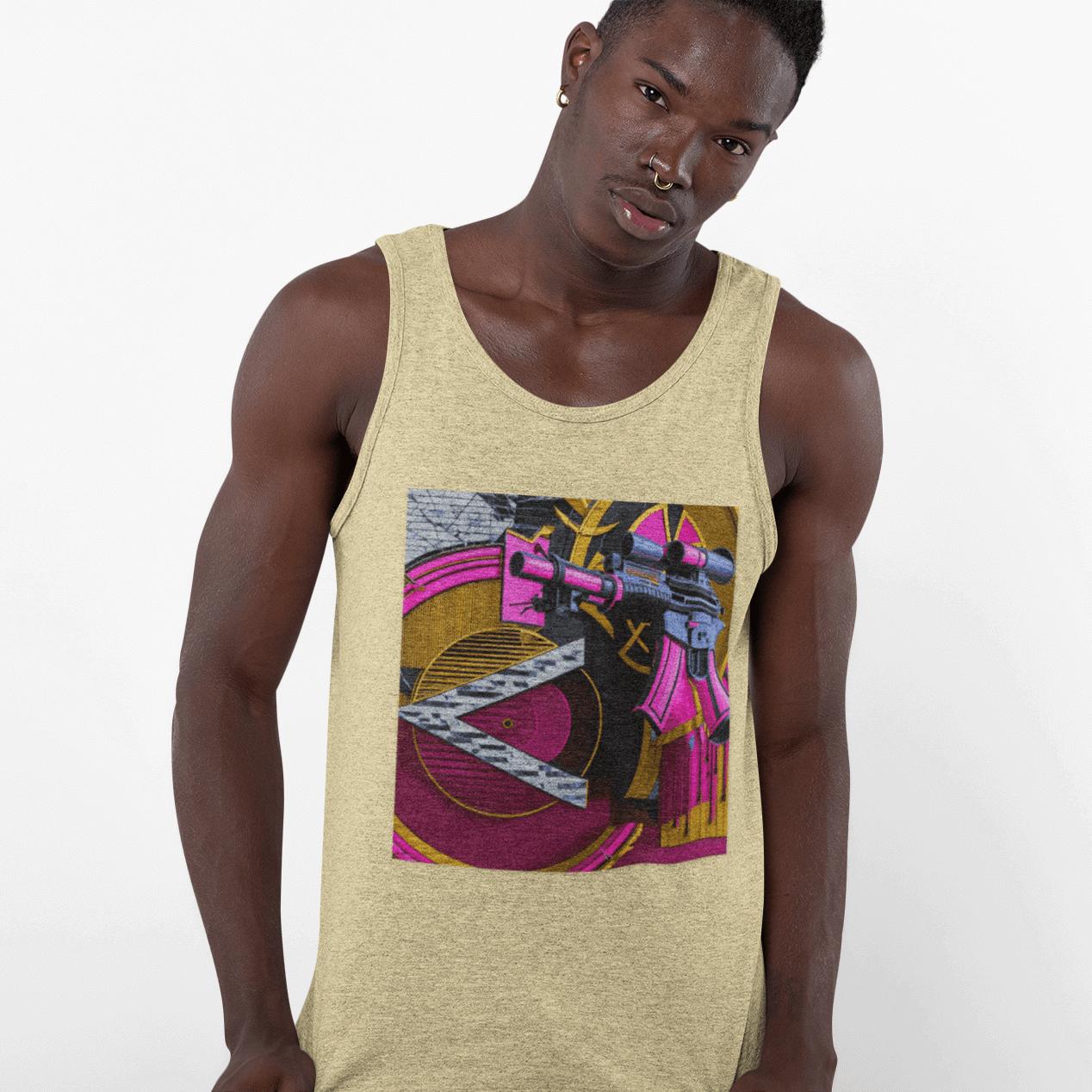 Pink Gun Stencil Tank | Artists’ Armory