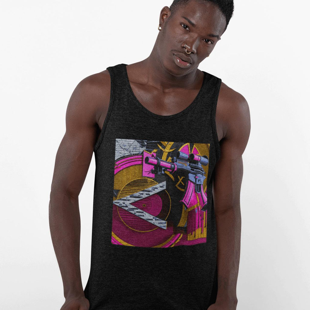 Pink Gun Stencil Tank | Artists’ Armory