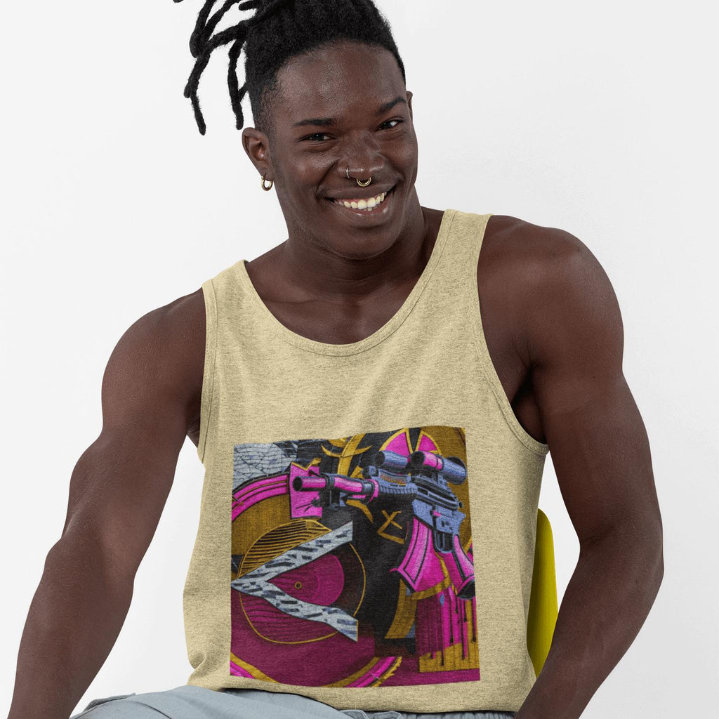 Pink Gun Stencil Tank | Artists’ Armory
