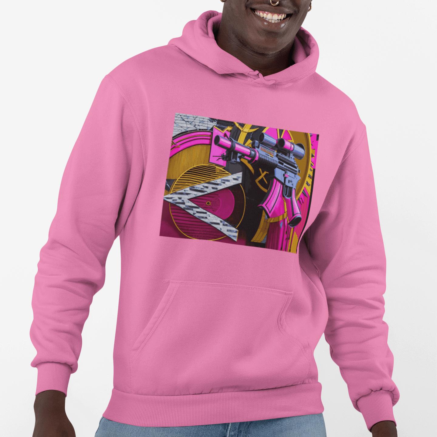 Pink Machine Gun as Art Hoodie | Artists' Armory