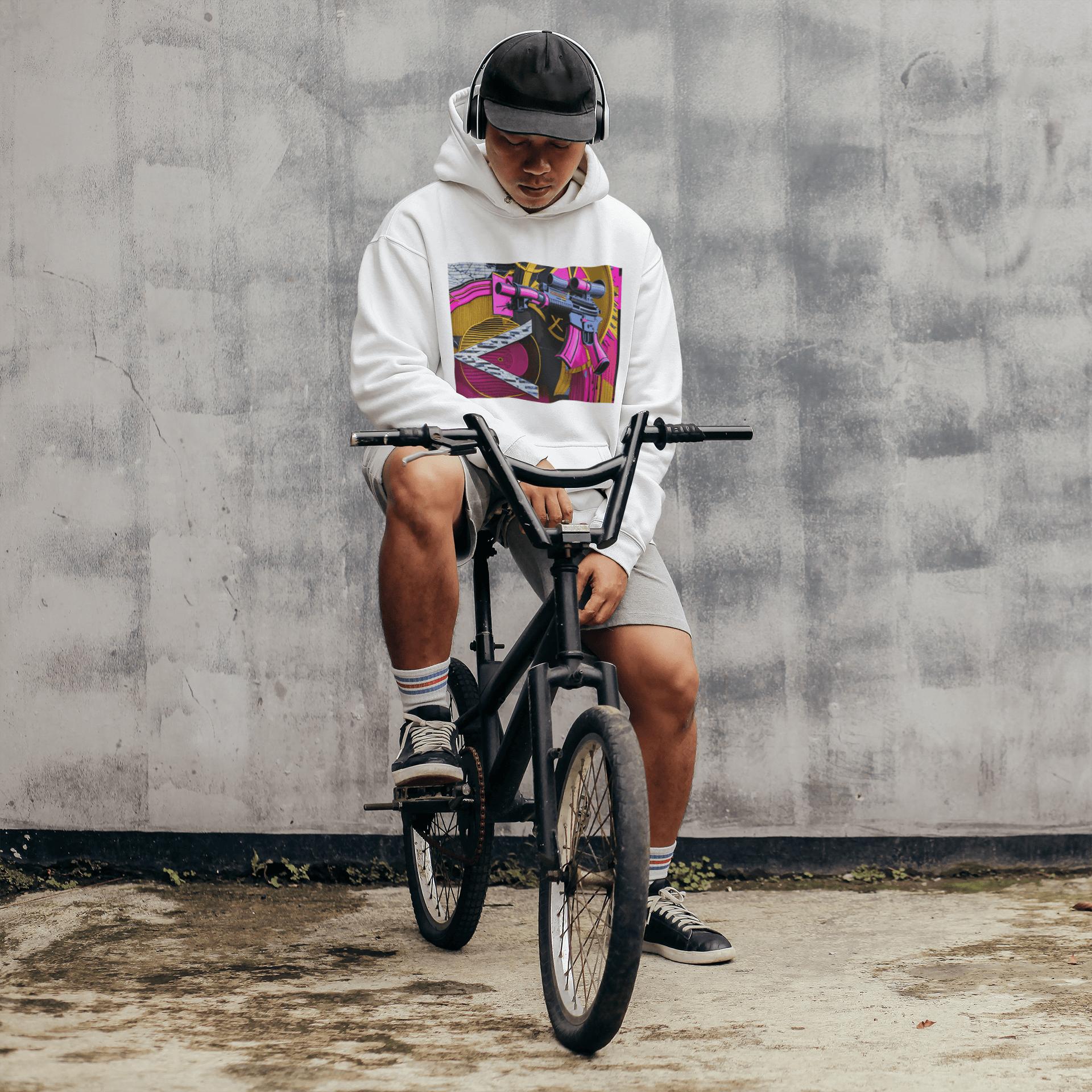 Pink Machine Gun as Art Hoodie | Artists' Armory