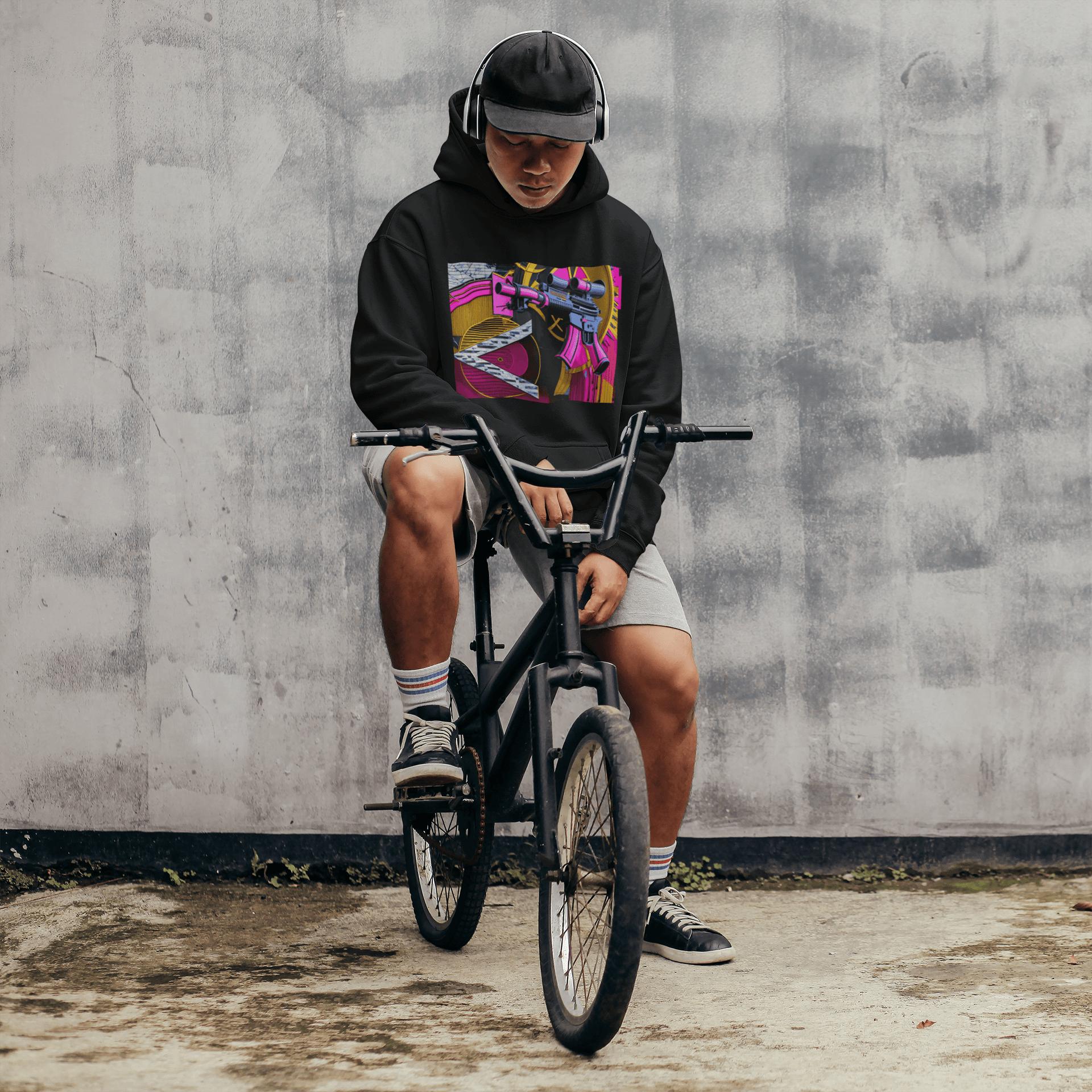 Pink Machine Gun as Art Hoodie | Artists' Armory