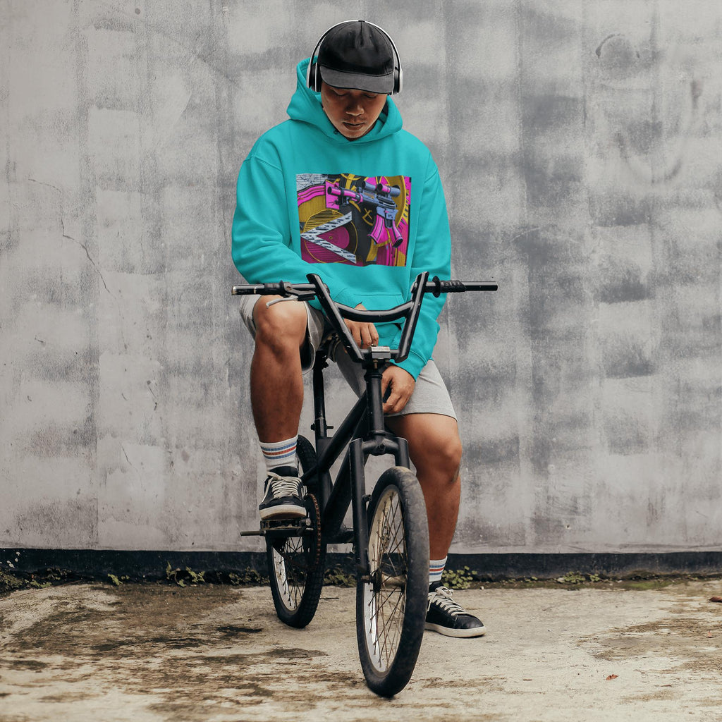 Pink Machine Gun as Art Hoodie | Artists' Armory