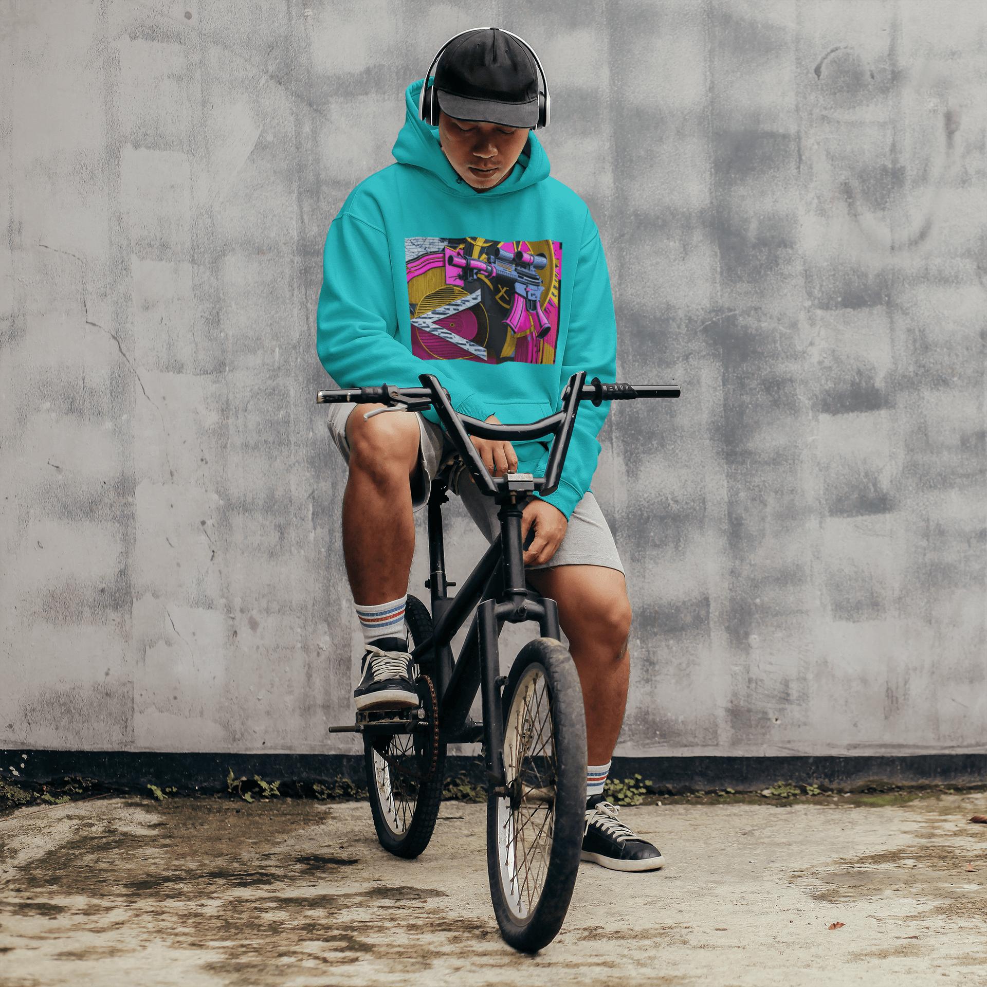 Pink Machine Gun as Art Hoodie | Artists' Armory