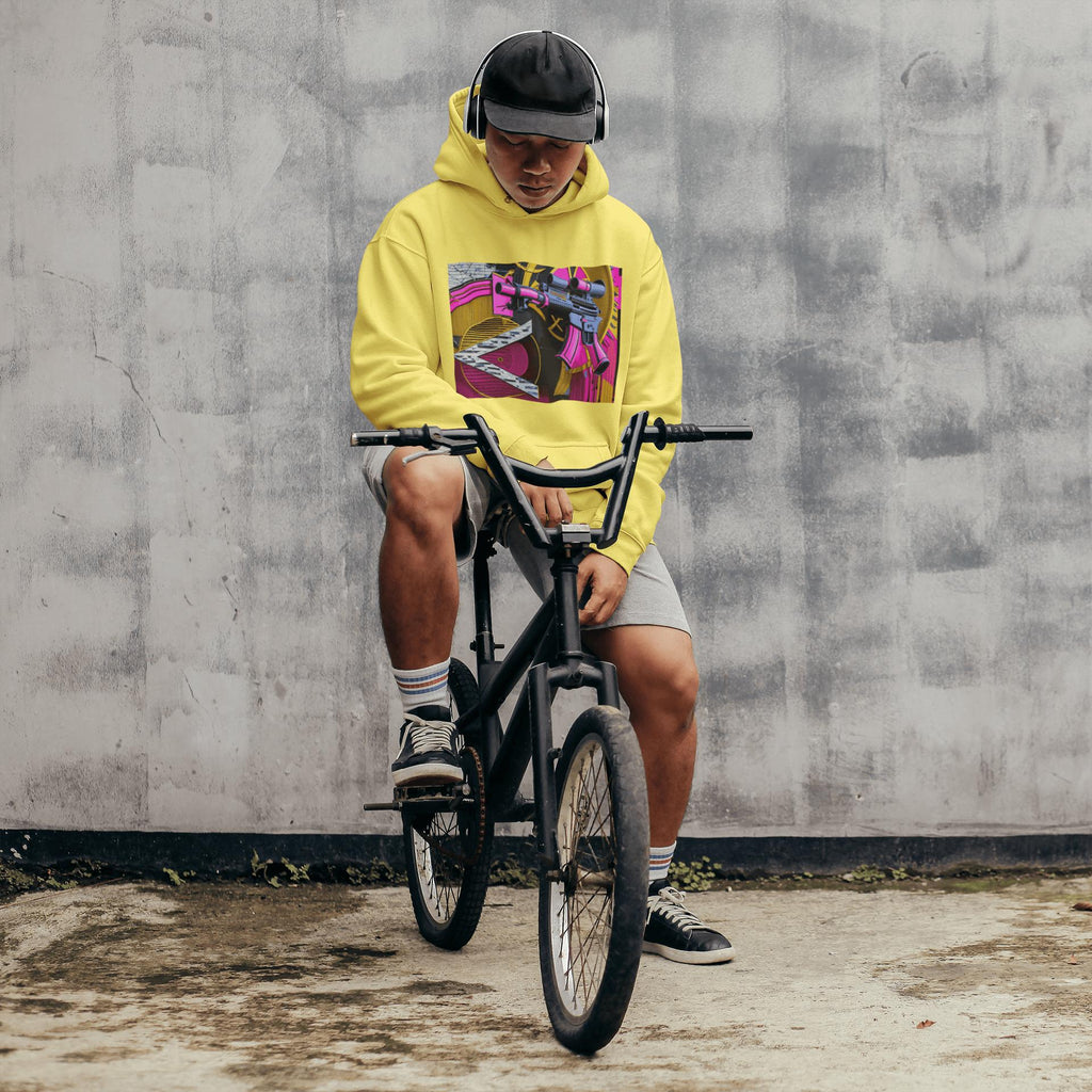 Pink Machine Gun as Art Hoodie | Artists' Armory