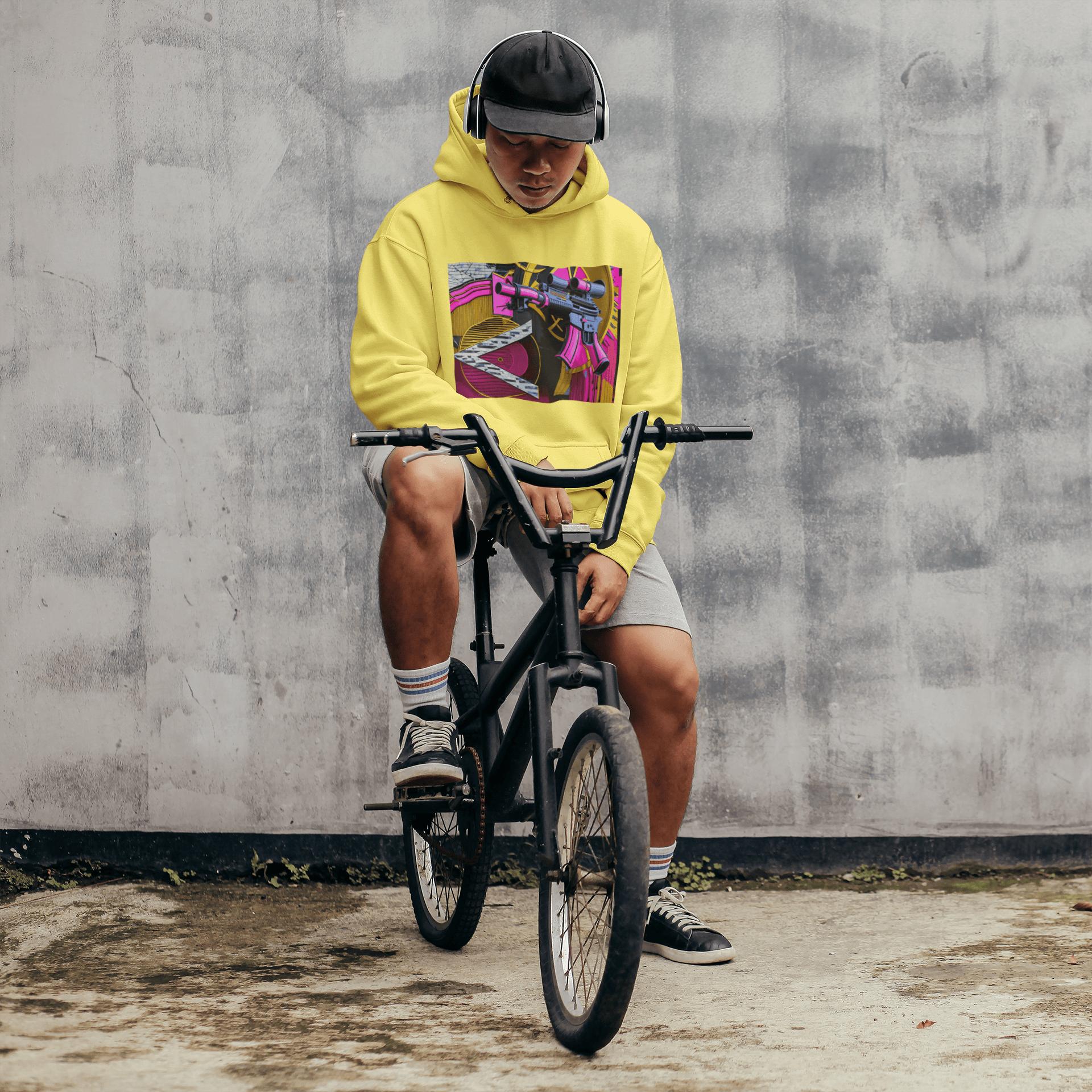 Pink Machine Gun as Art Hoodie | Artists' Armory