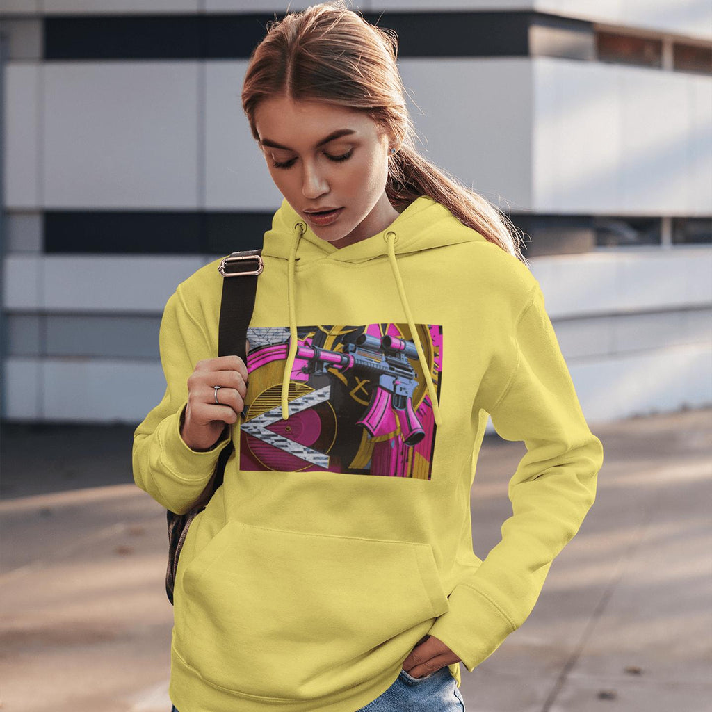 Pink Machine Gun as Art Hoodie | Artists' Armory