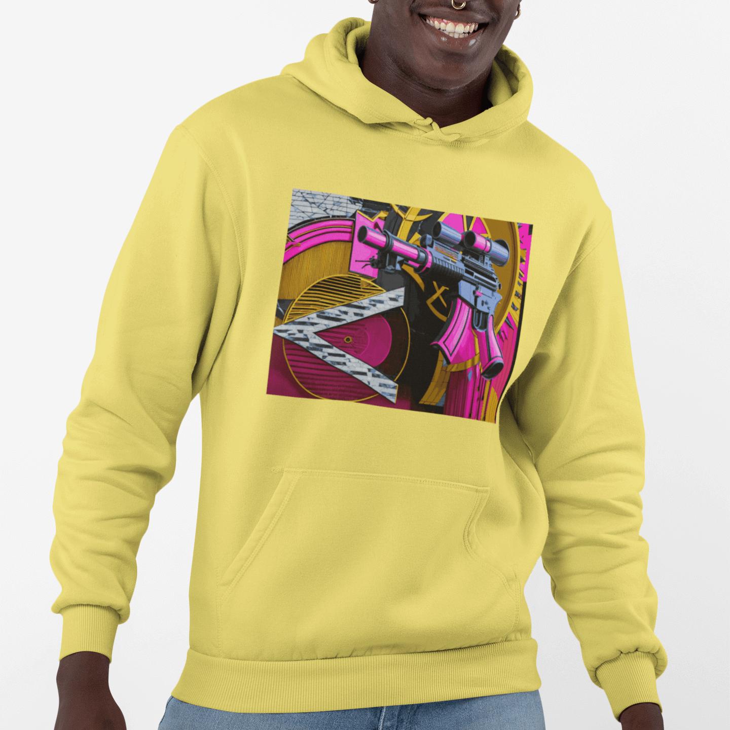 Pink Machine Gun as Art Hoodie | Artists' Armory