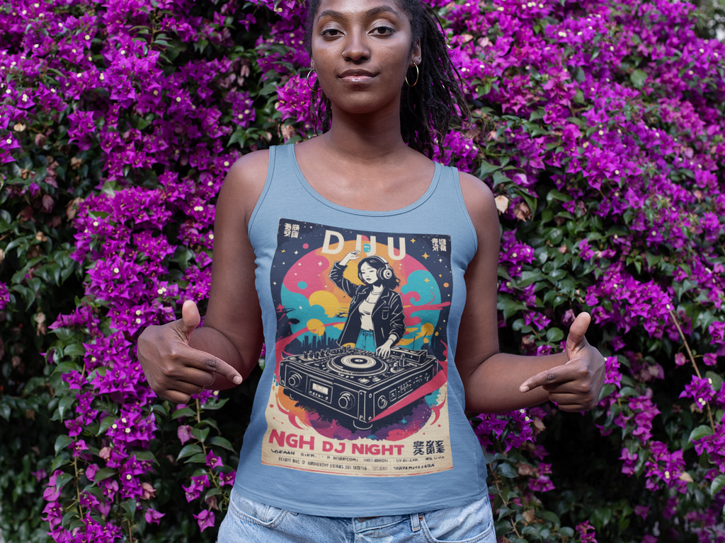 🎧 Retro DJ Night Tank Top | Artists’ Armory