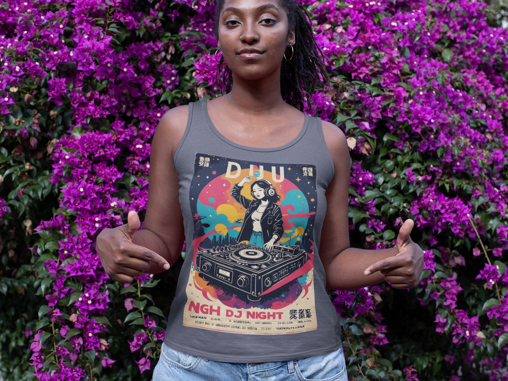 🎧 Retro DJ Night Tank Top | Artists’ Armory