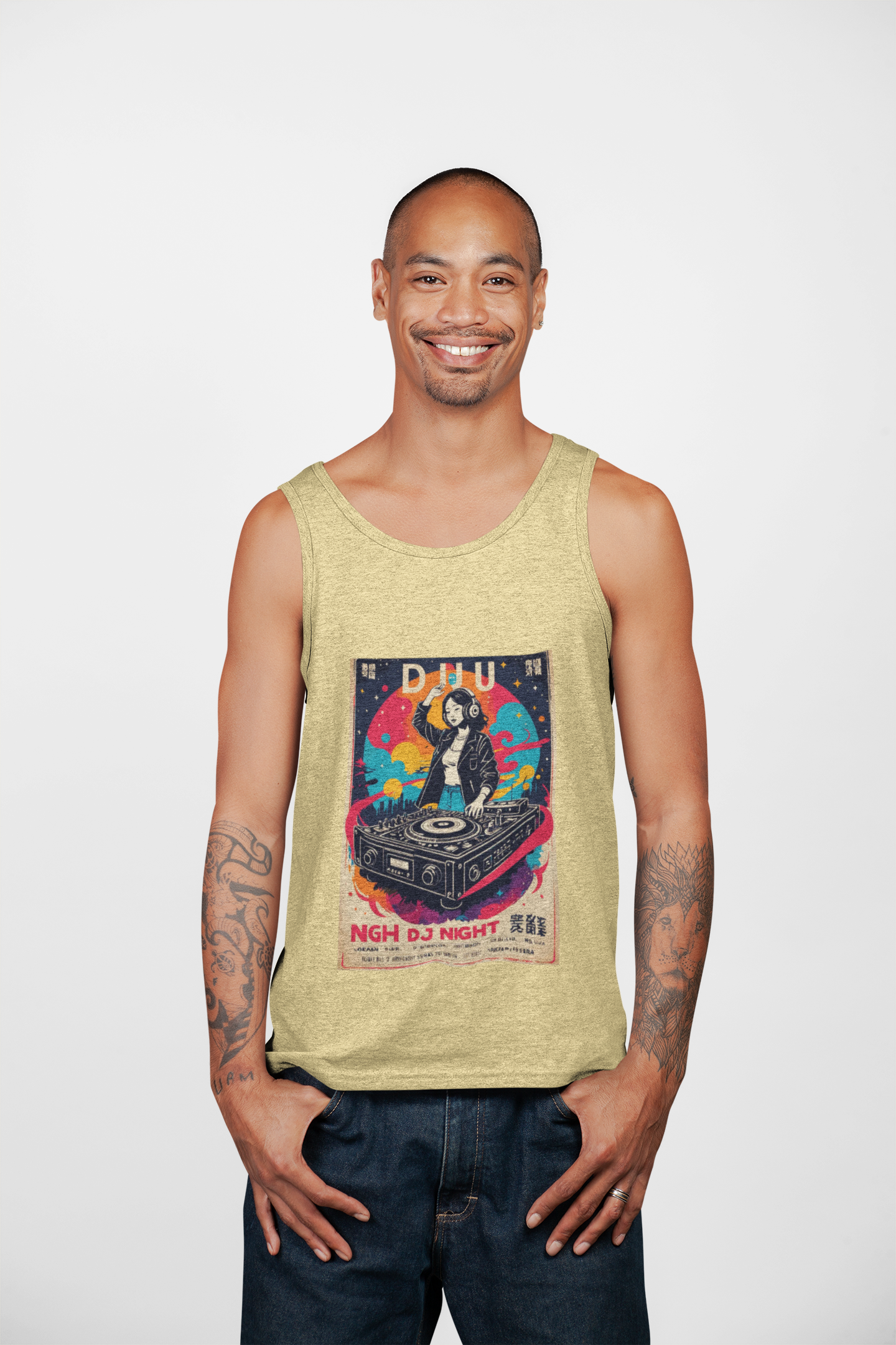 🎧 Retro DJ Night Tank Top | Artists’ Armory