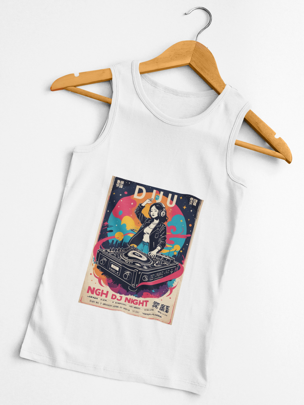 🎧 Retro DJ Night Tank Top | Artists’ Armory