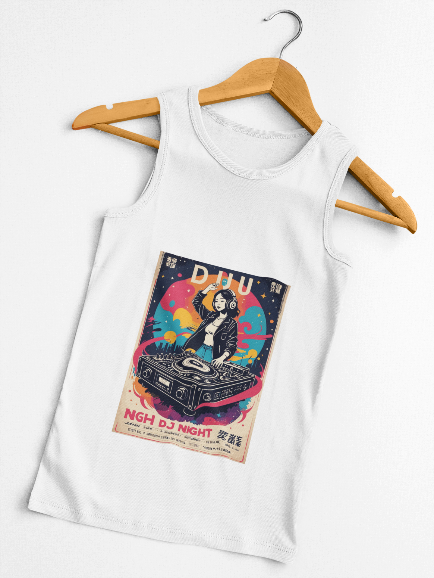 🎧 Retro DJ Night Tank Top | Artists’ Armory