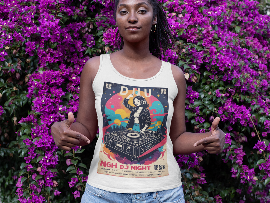 🎧 Retro DJ Night Tank Top | Artists’ Armory