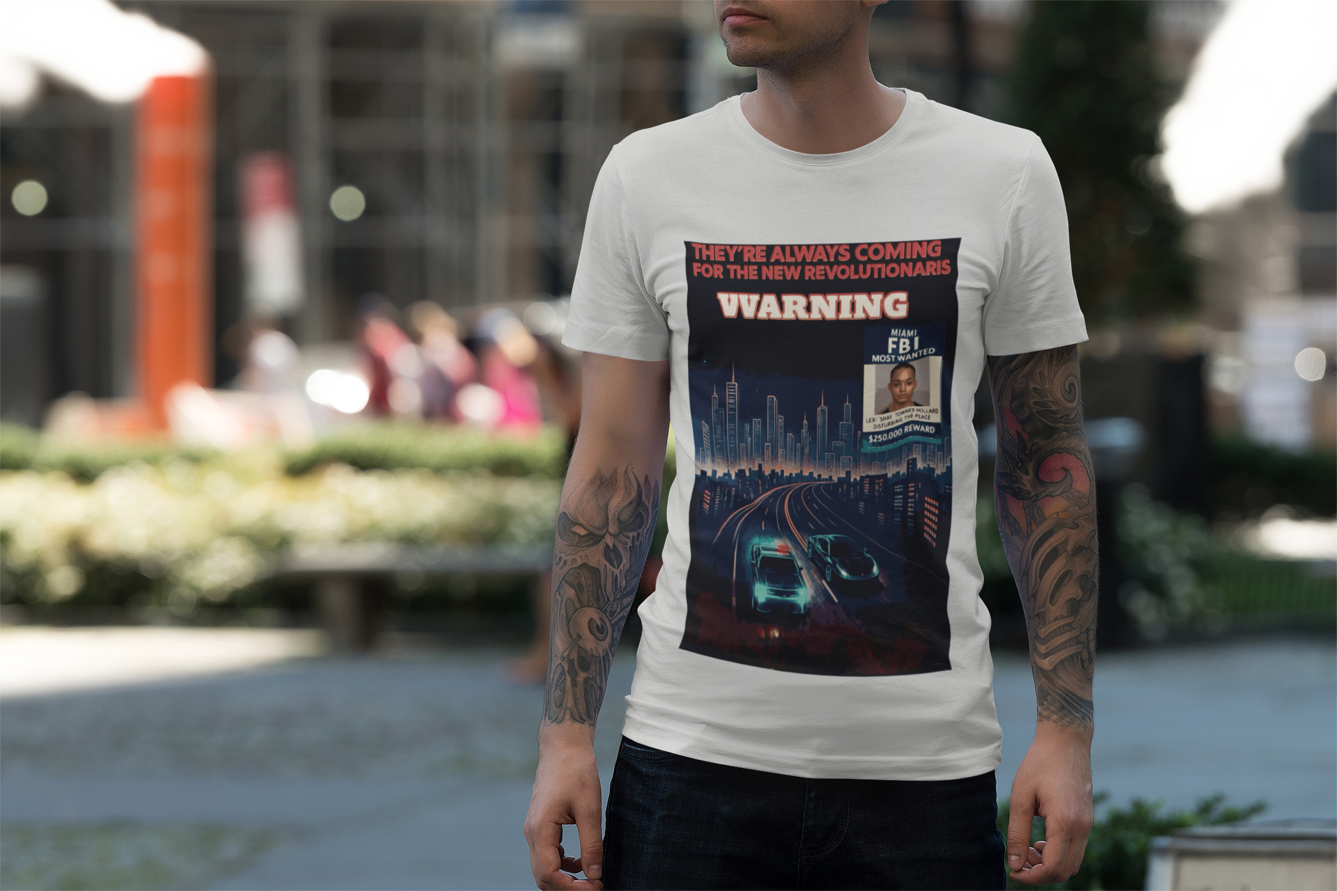🎯 Revolutionaries Racing Tee – Miami Vice Streetwear | Artists’ Armory