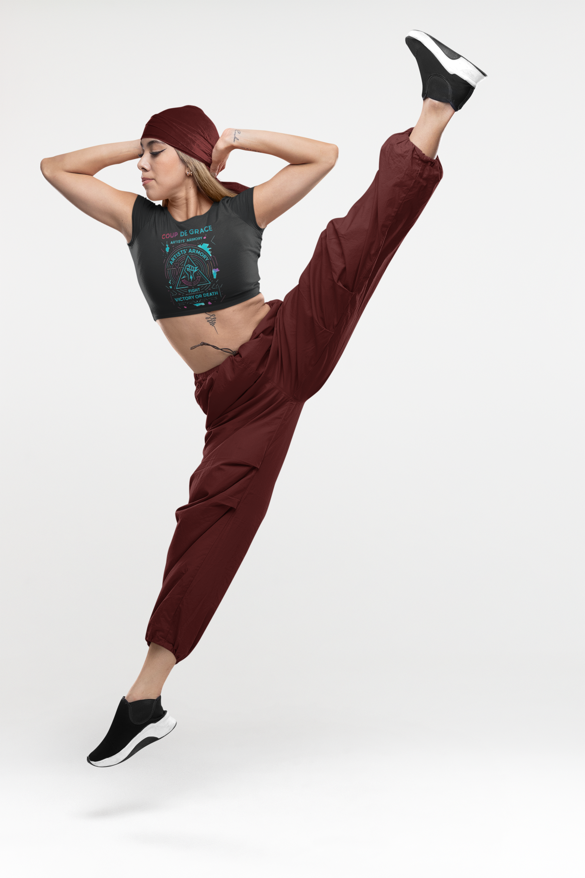 Victory or Death Neon Crop Top | Artists’ Armory