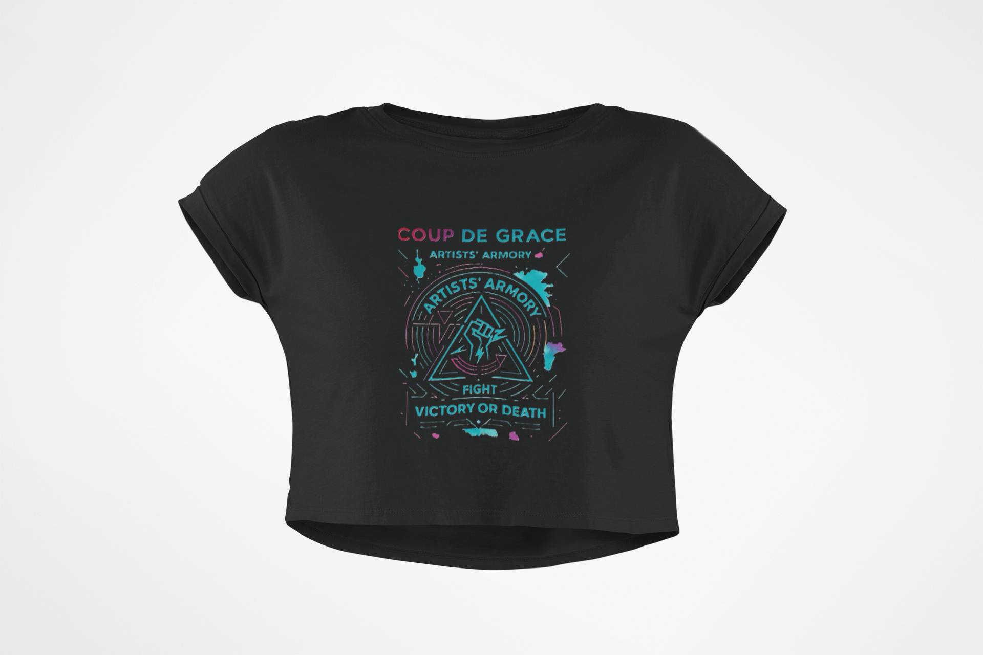 Victory or Death Neon Crop Top | Artists’ Armory