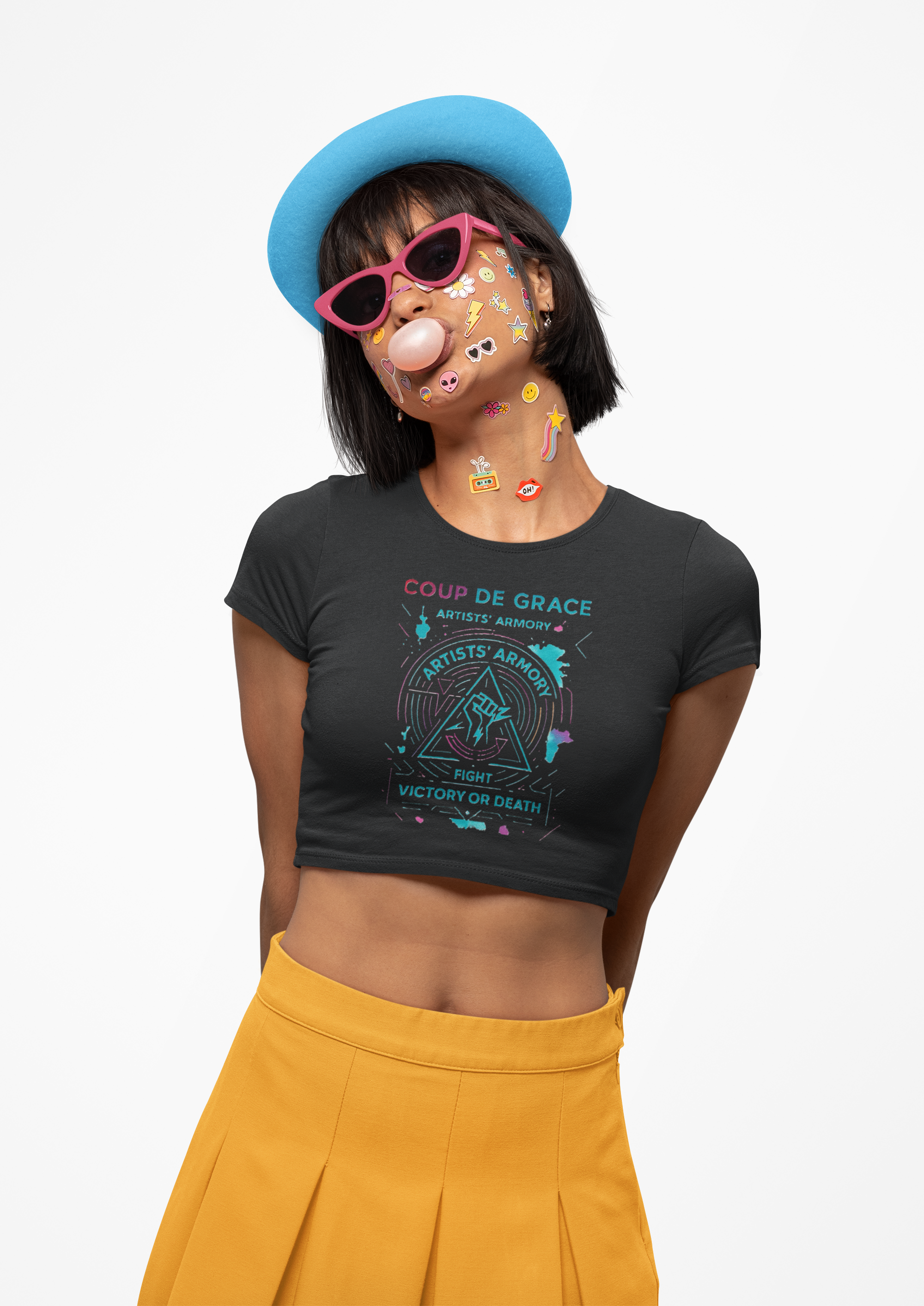 Victory or Death Neon Crop Top | Artists’ Armory